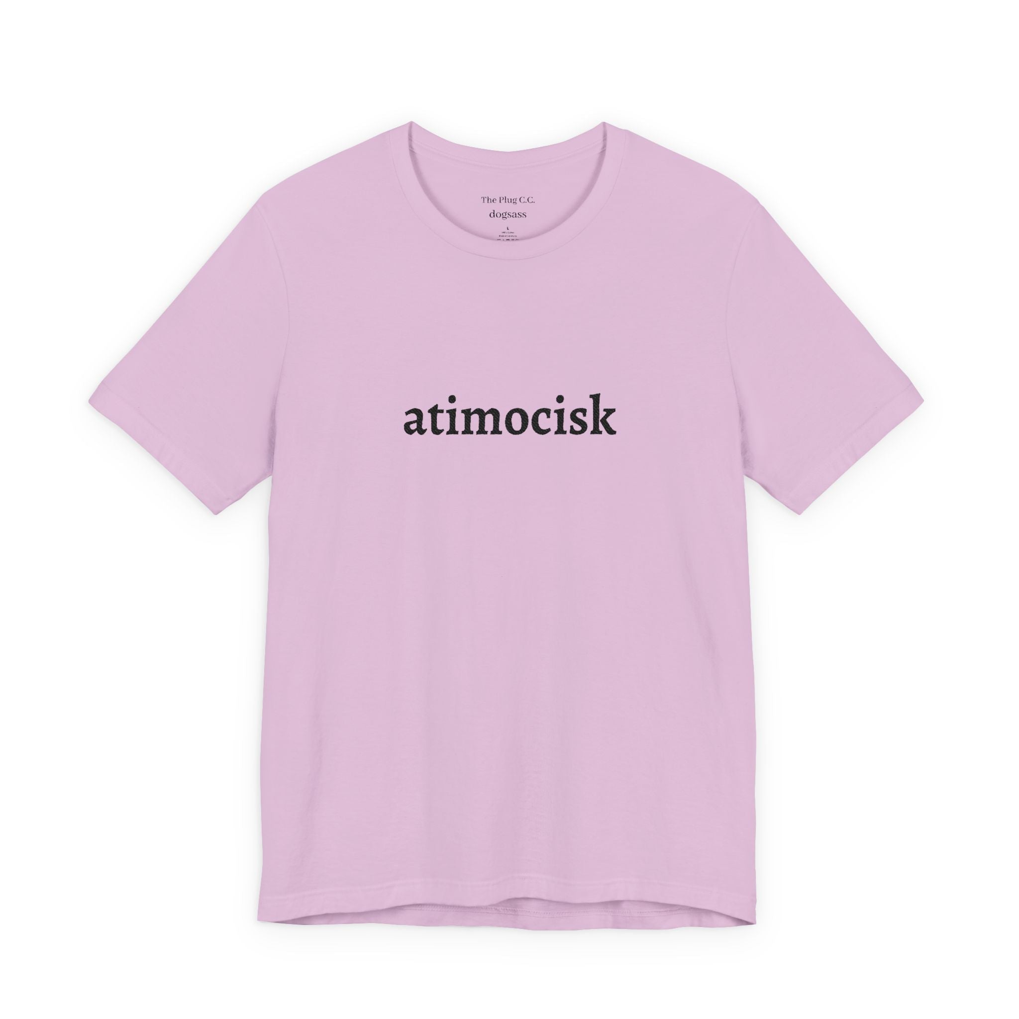 atimocisk Minimalist Text T-Shirt — Casual T-Shirt - Art by Seepengoose: The Plug Clothing Company