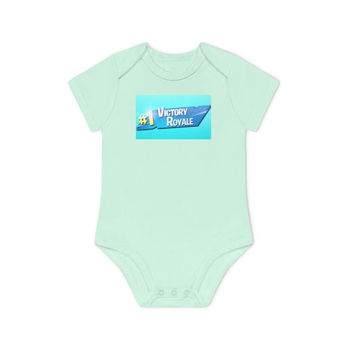 Baby Bodysuit "1 Victory Royale" - Gamer Infant Onesie, Cute Video Game Newborn Gift - Art by Seepengoose: The Plug Clothing Company