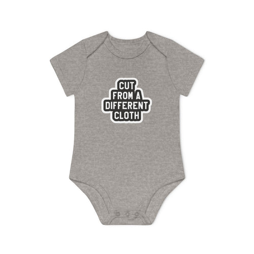 Baby Bodysuit — "Cut From A Different Cloth" Organic Short Sleeve Onesie - Art by Seepengoose: The Plug Clothing Company