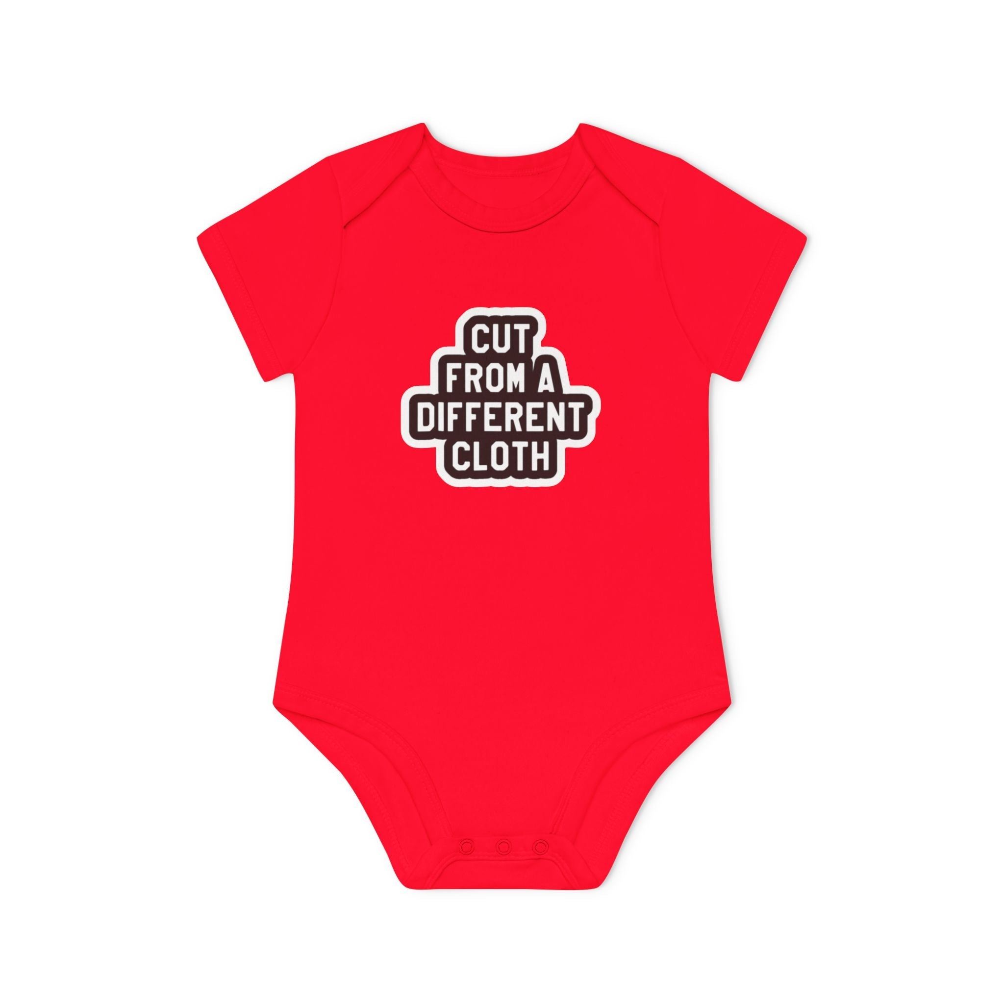 Baby Bodysuit — "Cut From A Different Cloth" Organic Short Sleeve Onesie - Art by Seepengoose: The Plug Clothing Company