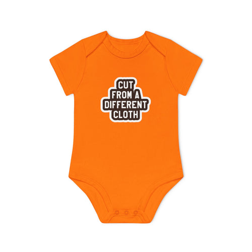 Baby Bodysuit — "Cut From A Different Cloth" Organic Short Sleeve Onesie - Art by Seepengoose: The Plug Clothing Company