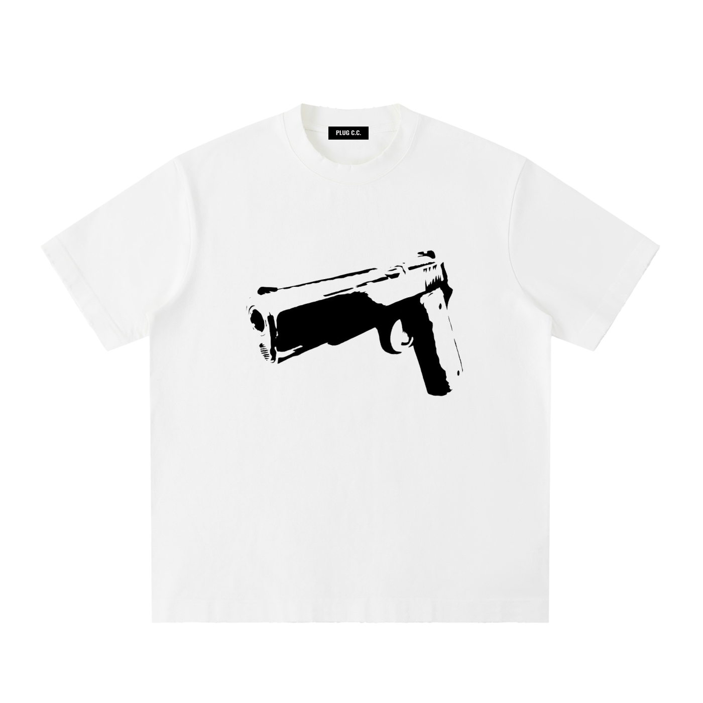 Heavy Vintage Handgun Print T-shirt