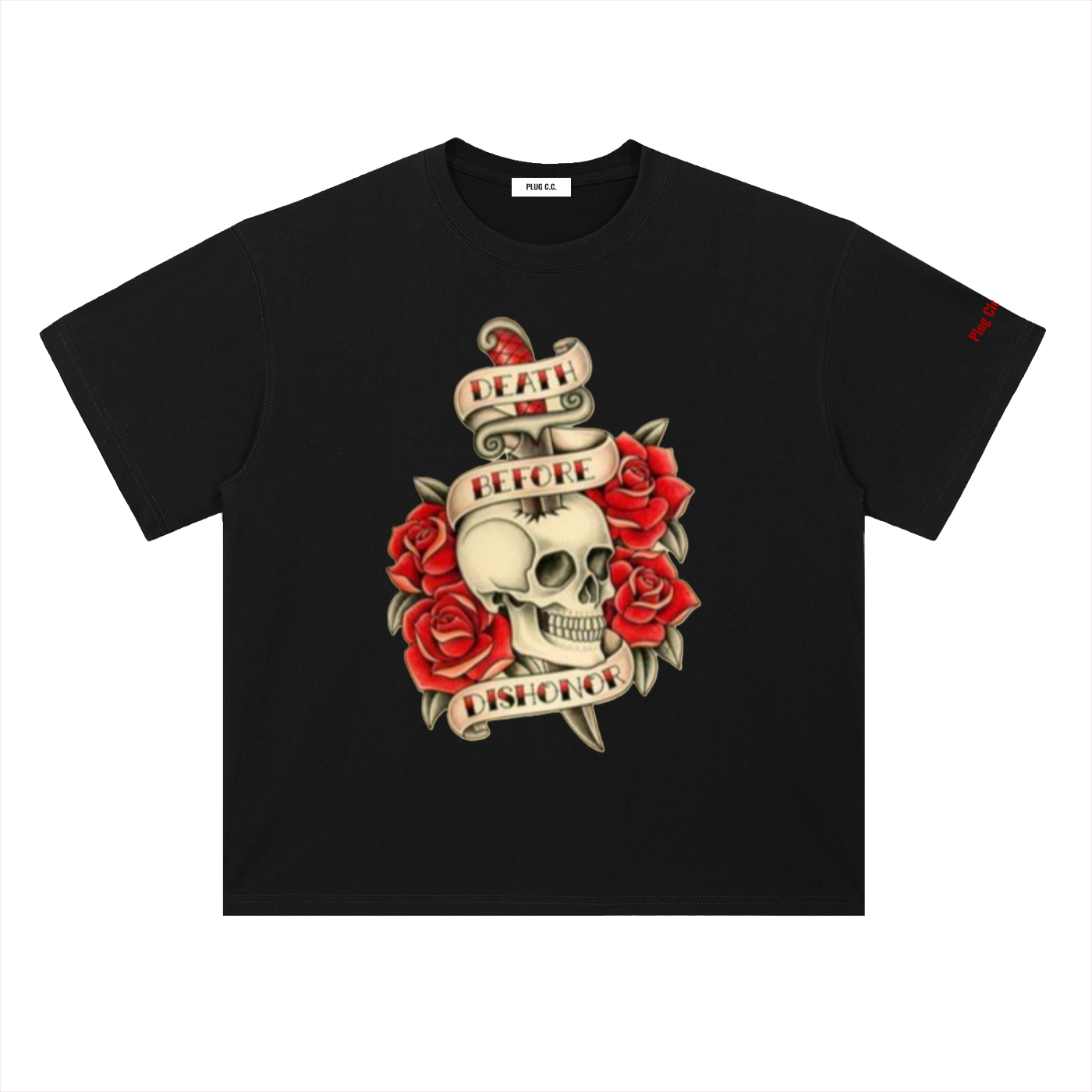 PlugClothingCompany,DeathBeforeDishonor,Heavyweight,Dropshoulder