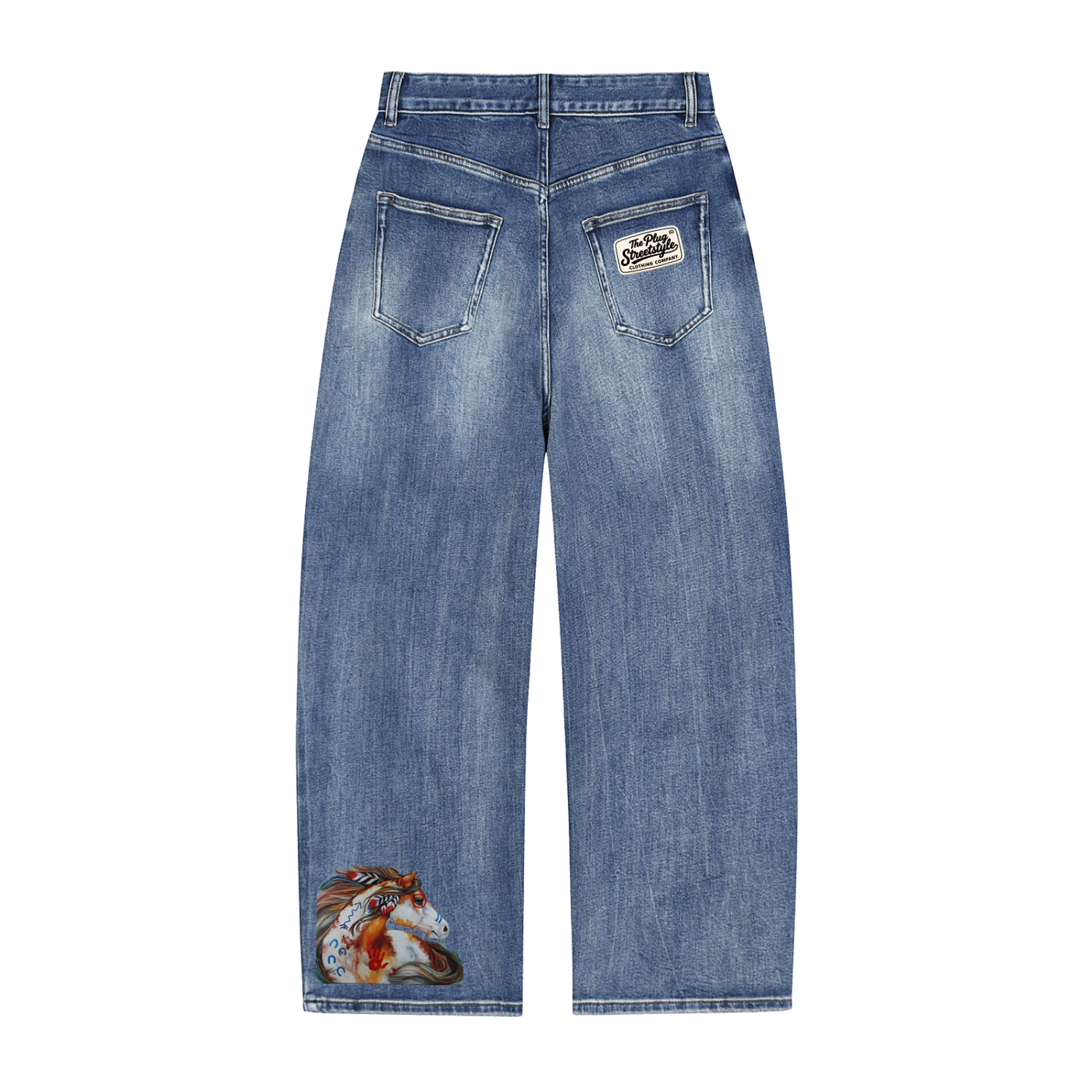 Sun Fade Heavyweight Denim Jeans by The Plug Clothing Co.