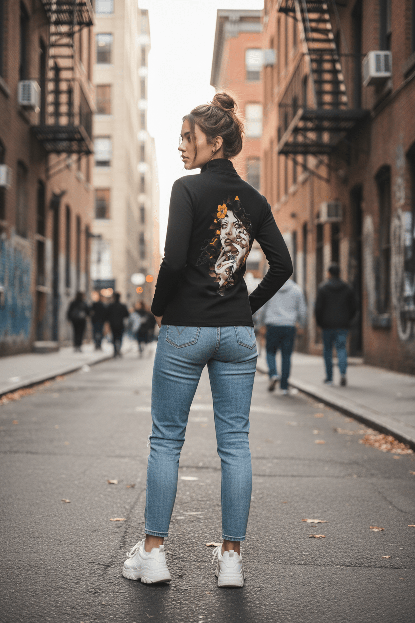 Deadly Aunty Quarter-Zip Yoga Pullover - Art by Seepengoose: The Plug Clothing Company