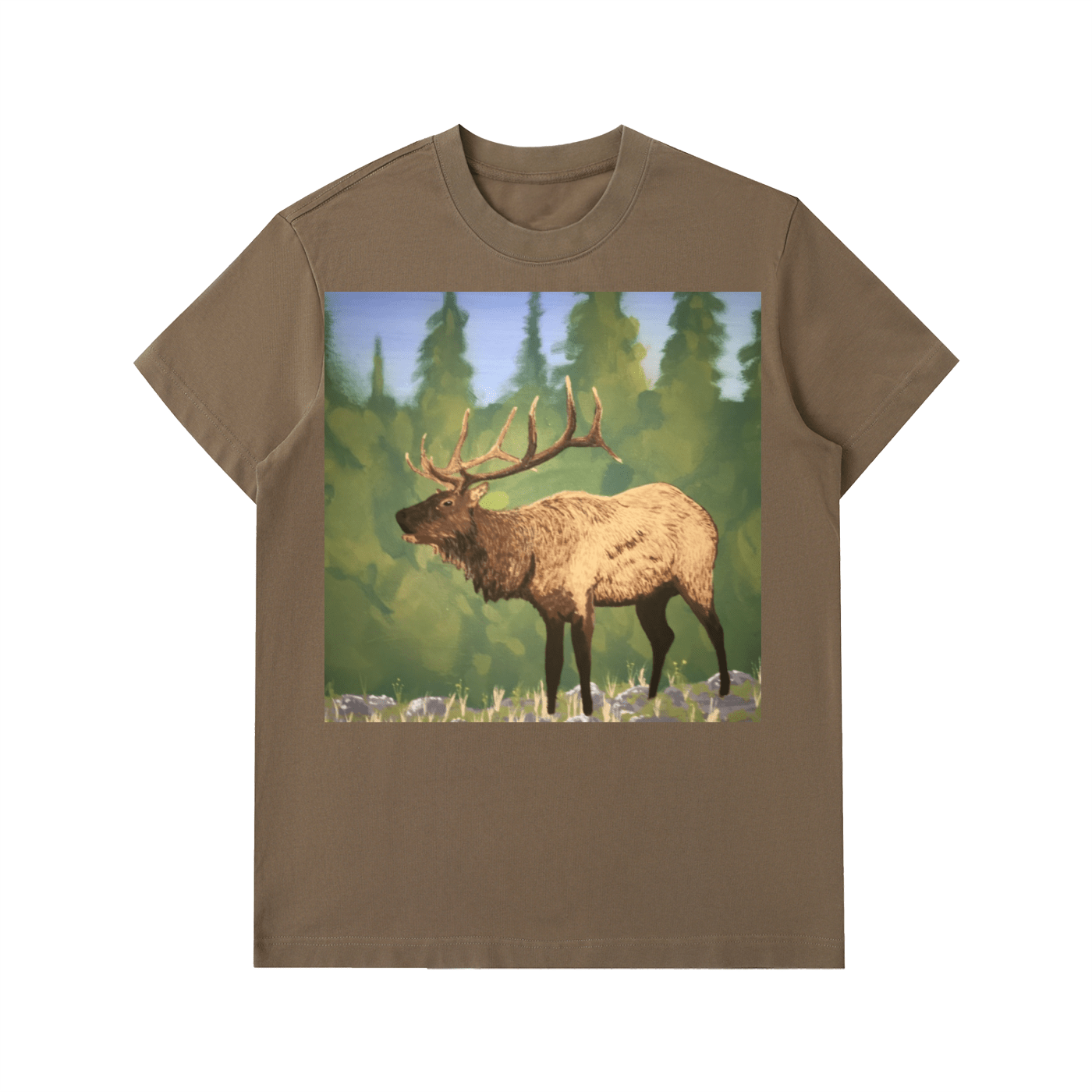 Essential Heavyweight Cotton T-Shirt - Art by Seepengoose: The Plug Clothing Company