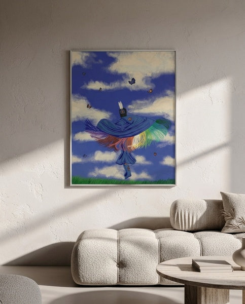 Fancy Shawl Dance Canvas Print — Matte Stretched Wall Art Celebrating Transformation - Art by Seepengoose: The Plug Clothing Company