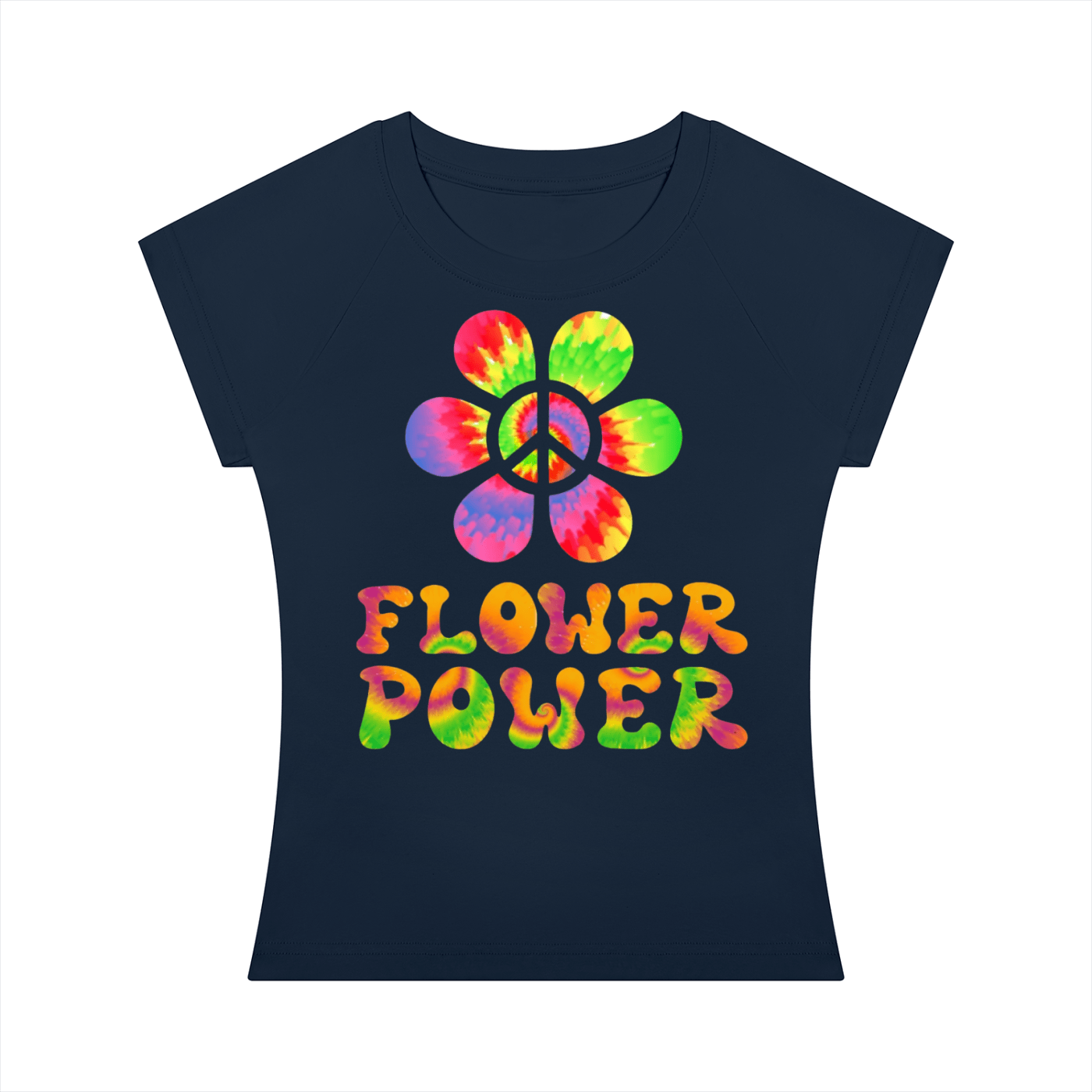 Flower Power: Women’s Slim Raglan T-Shirt - Art by Seepengoose: The Plug Clothing Company