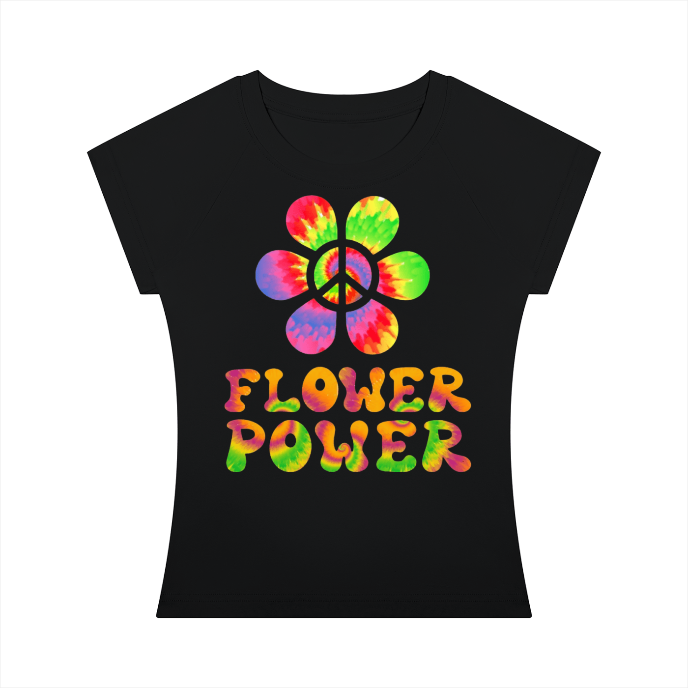 Flower Power: Women’s Slim Raglan T-Shirt - Art by Seepengoose: The Plug Clothing Company