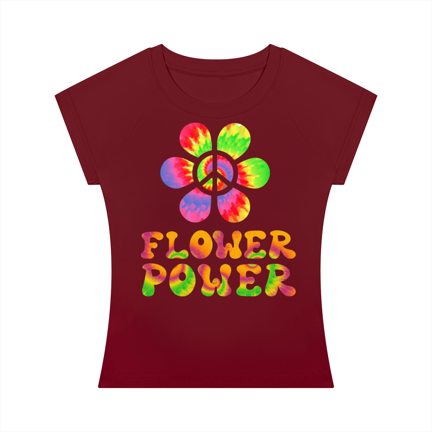 Flower Power: Women’s Slim Raglan T-Shirt - Art by Seepengoose: The Plug Clothing Company