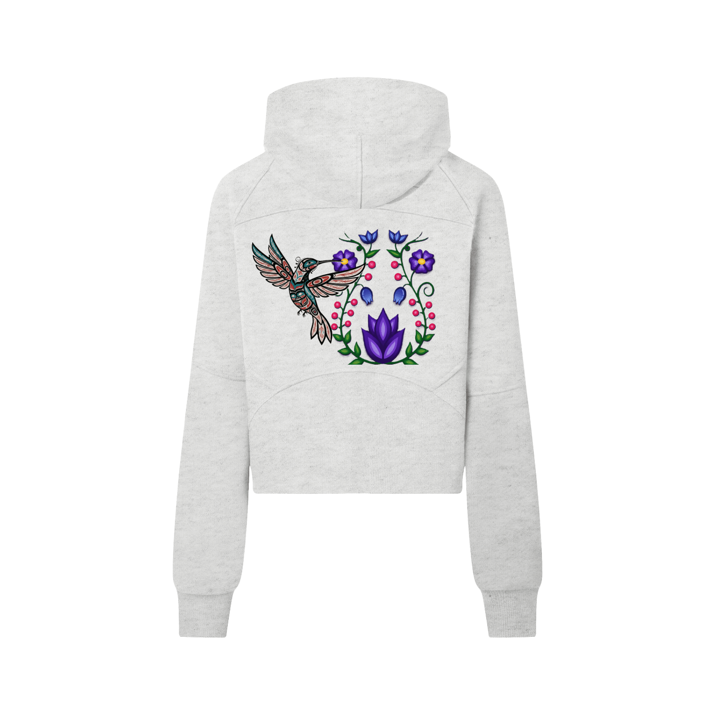 Hummingbird Half-Zip Hoodie - Art by Seepengoose: The Plug Clothing Company
