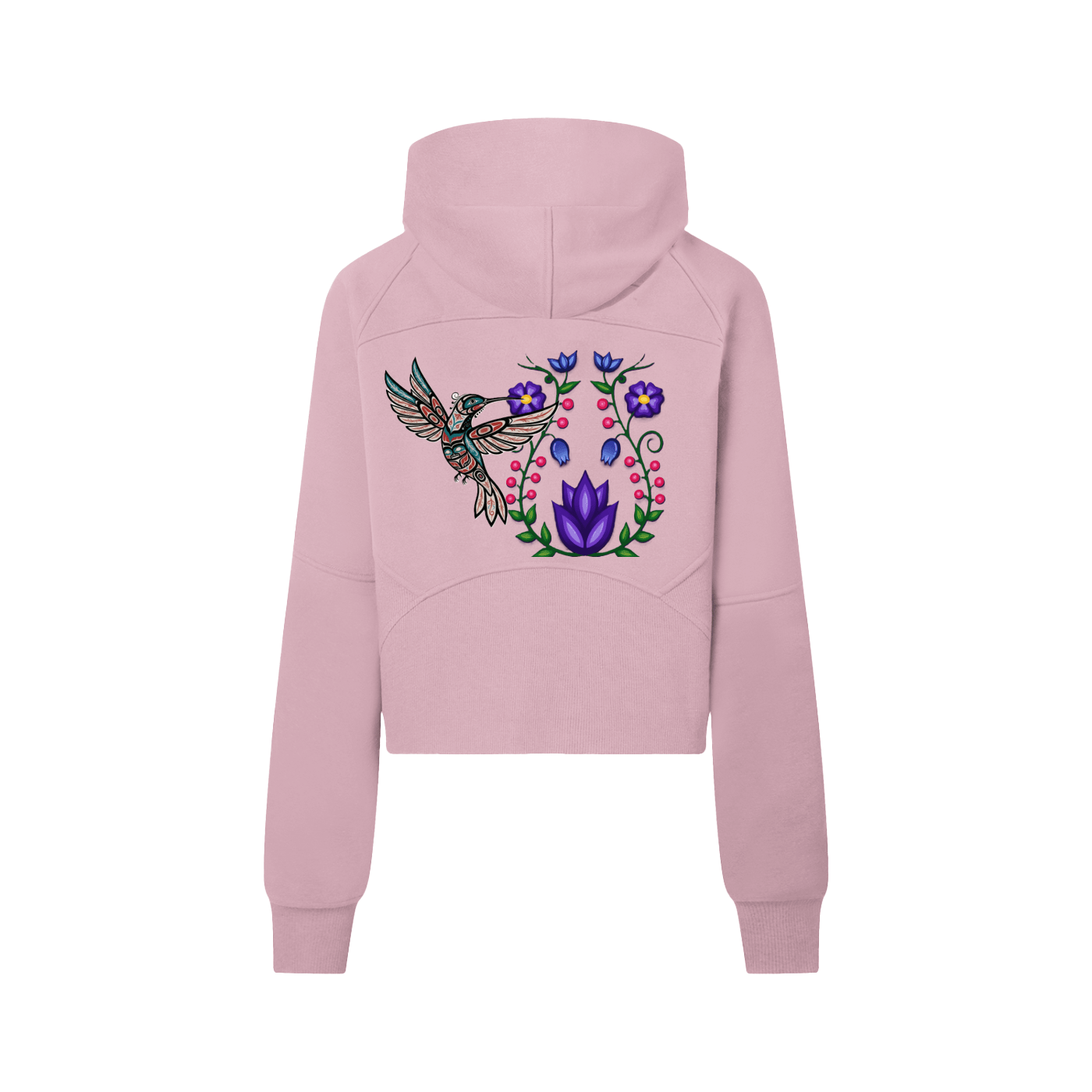 Hummingbird Half-Zip Hoodie - Art by Seepengoose: The Plug Clothing Company