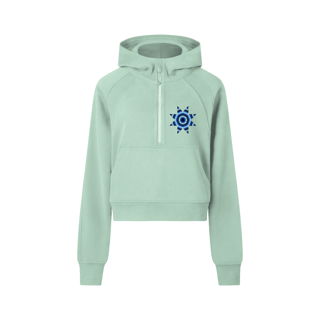Hummingbird Half-Zip Hoodie - Art by Seepengoose: The Plug Clothing Company