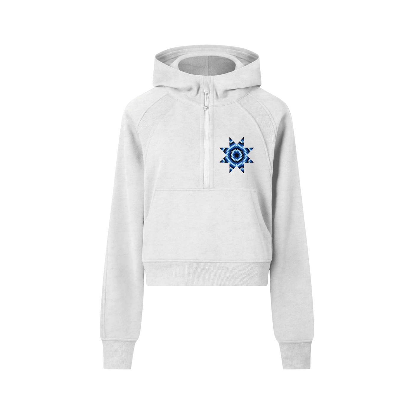 Hummingbird Half-Zip Hoodie - Art by Seepengoose: The Plug Clothing Company