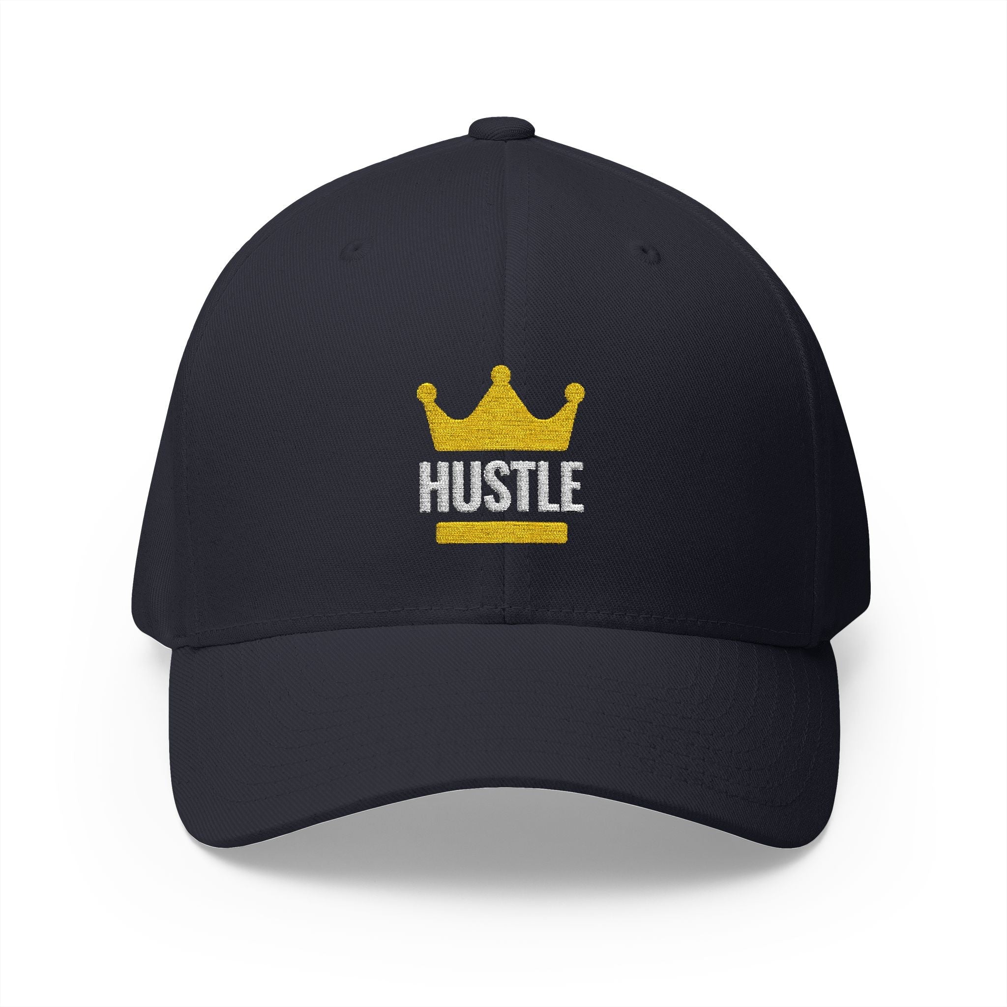 Hustle Crown Embroidered Cap — Plug Clothing Company Baseball Hat - Art by Seepengoose: The Plug Clothing Company