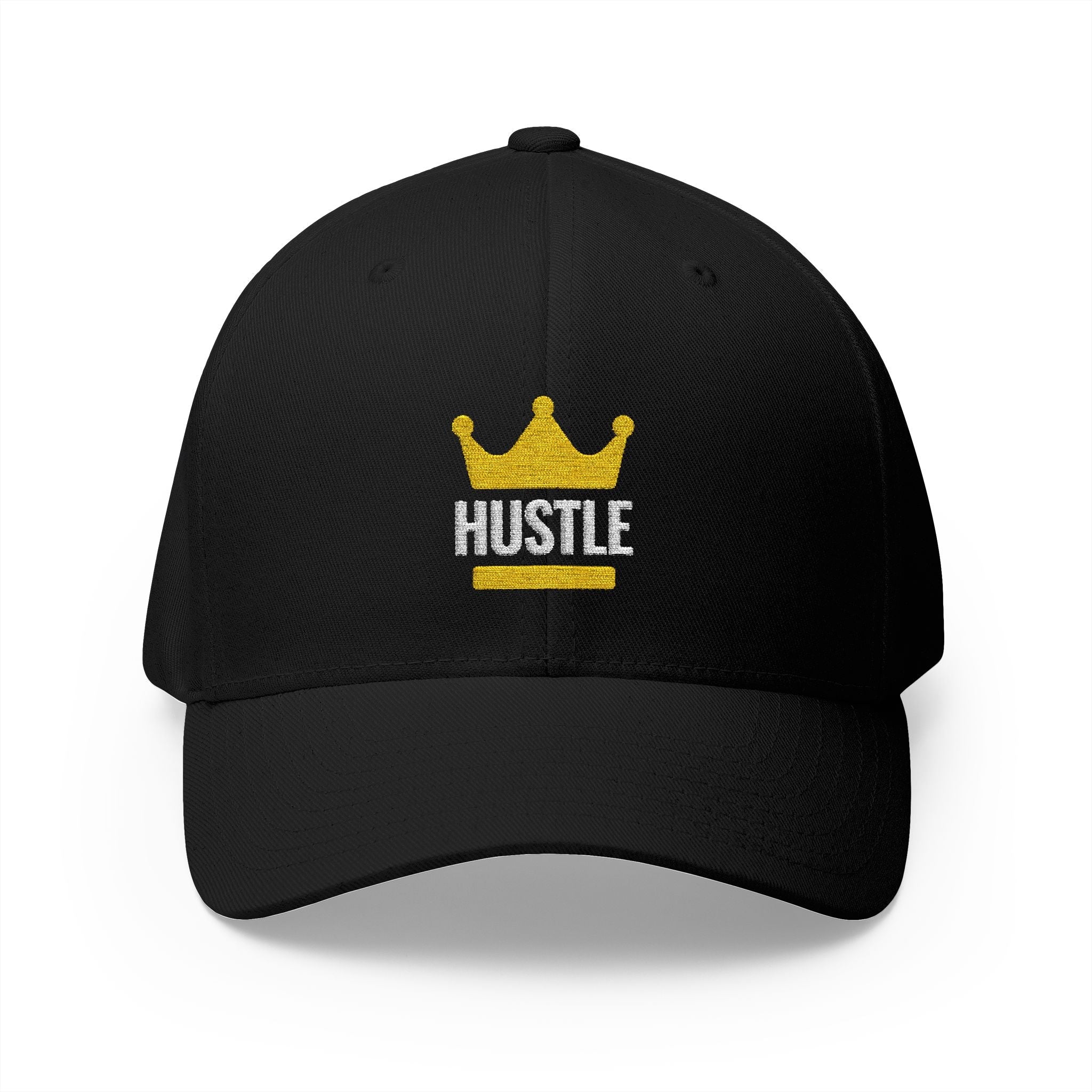 Hustle Crown Embroidered Cap — Plug Clothing Company Baseball Hat - Art by Seepengoose: The Plug Clothing Company