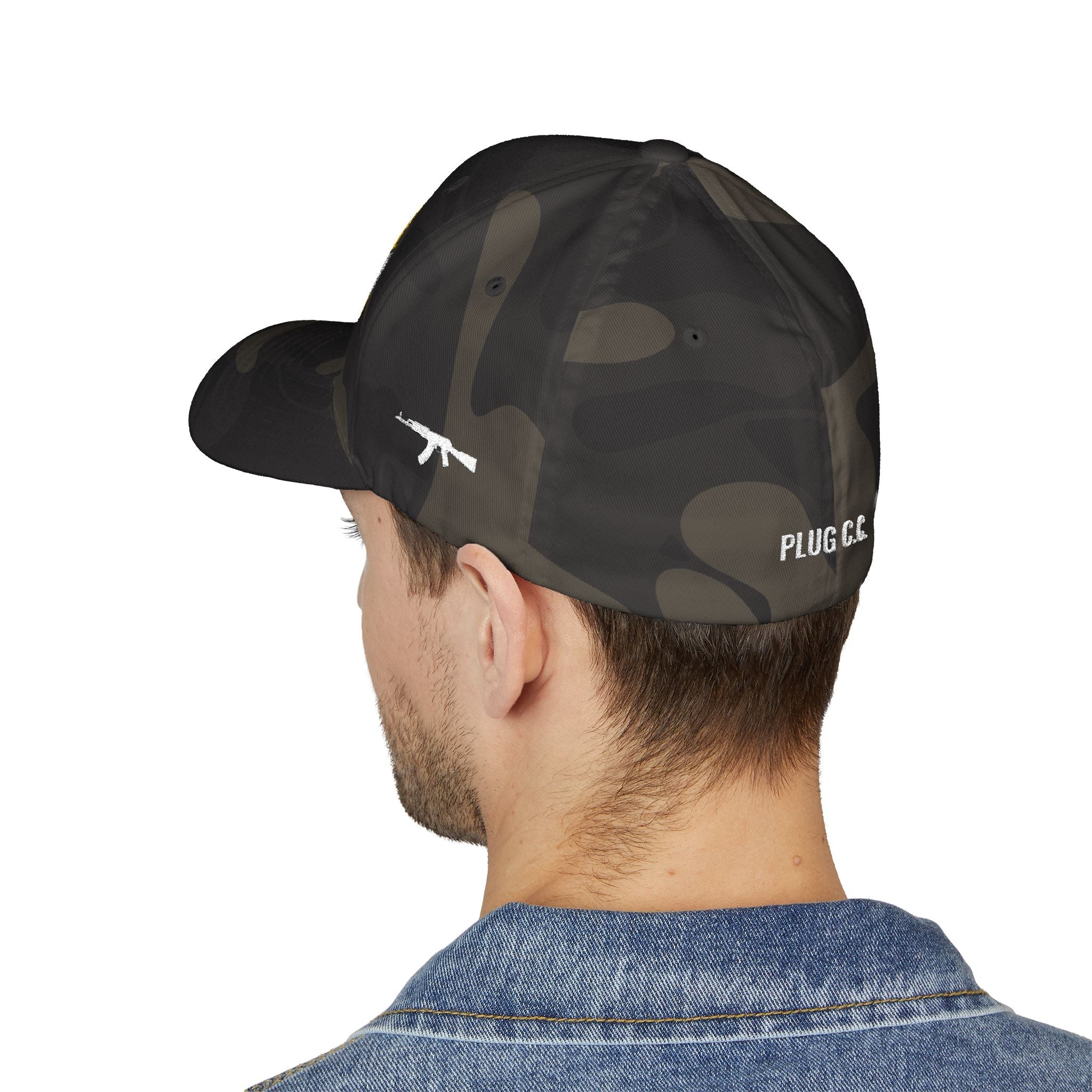 Hustle Crown Embroidered Cap — Plug Clothing Company Baseball Hat - Art by Seepengoose: The Plug Clothing Company