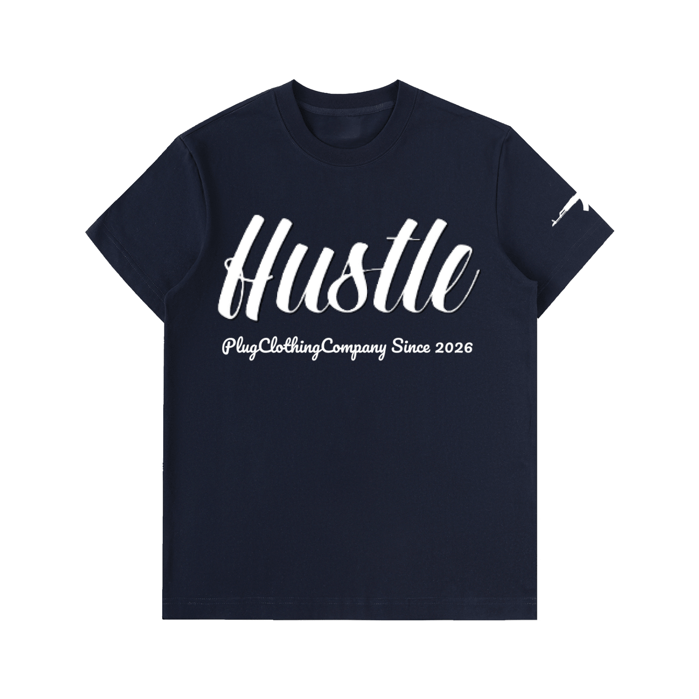 Hustle: Essential Heavyweight Cotton T-Shirt - Art by Seepengoose: The Plug Clothing Company