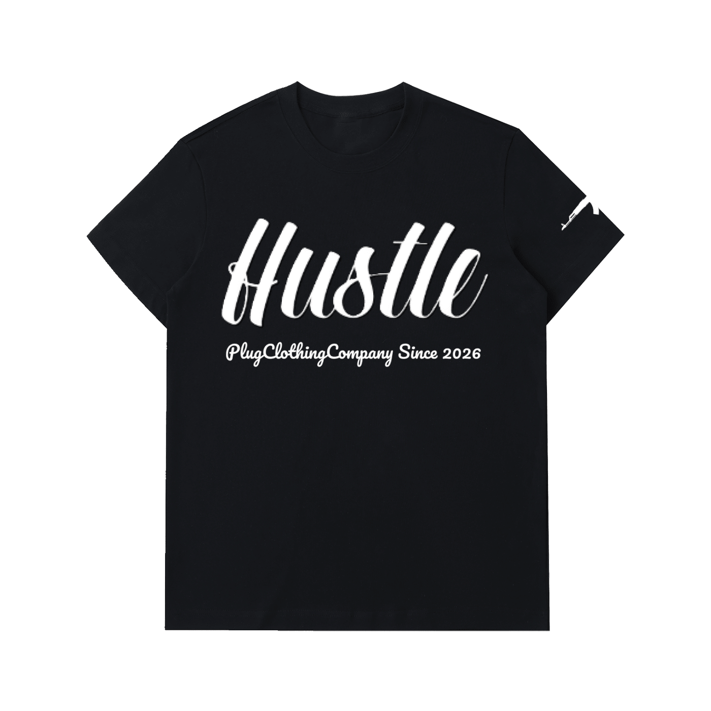Hustle: Essential Heavyweight Cotton T-Shirt - Art by Seepengoose: The Plug Clothing Company