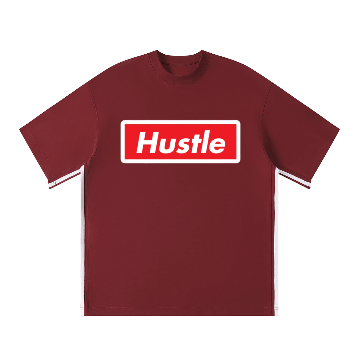 Hustle: Plug Clothing Company Unisex Colorblock Crewneck T-Shirt - Art by Seepengoose: The Plug Clothing Company