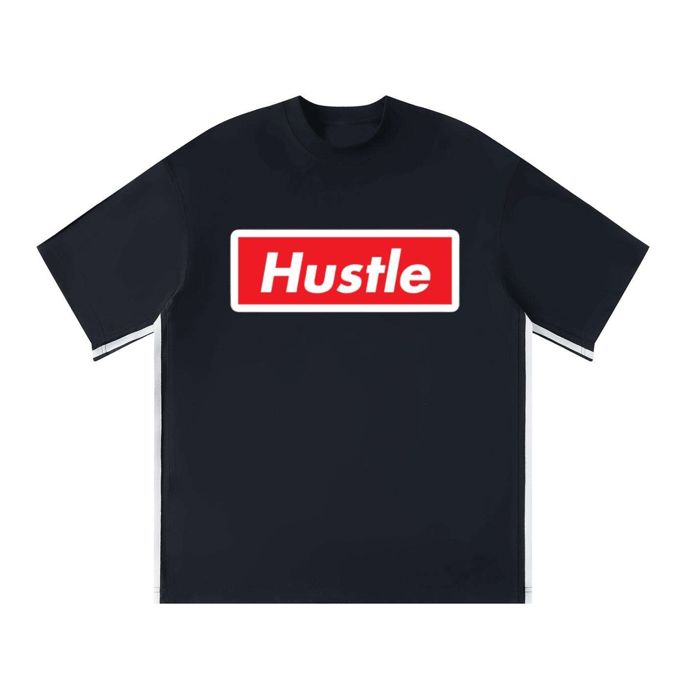 Hustle: Plug Clothing Company Unisex Colorblock Crewneck T-Shirt - Art by Seepengoose: The Plug Clothing Company