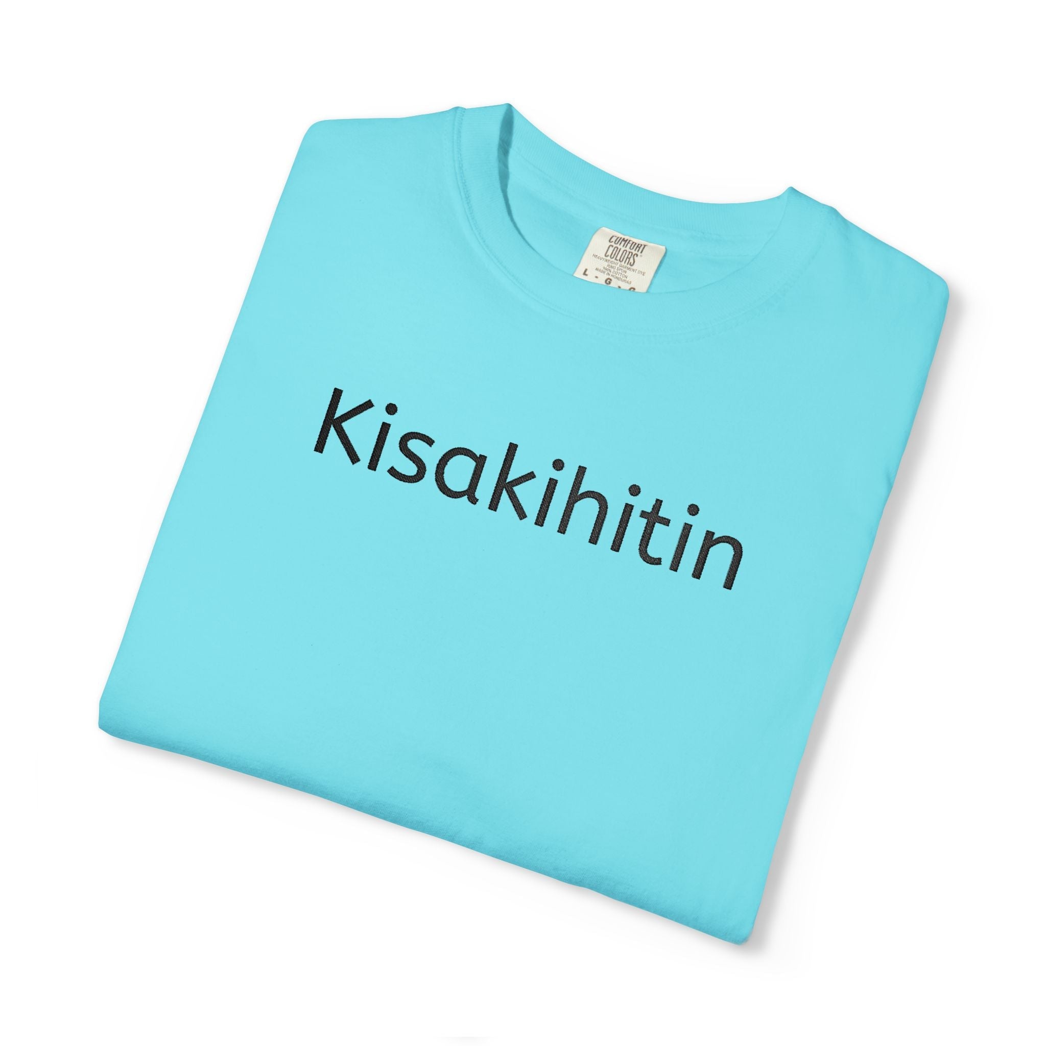 Kisakihitin Text Tee — Minimalist Graphic T-Shirt - Art by Seepengoose: The Plug Clothing Company