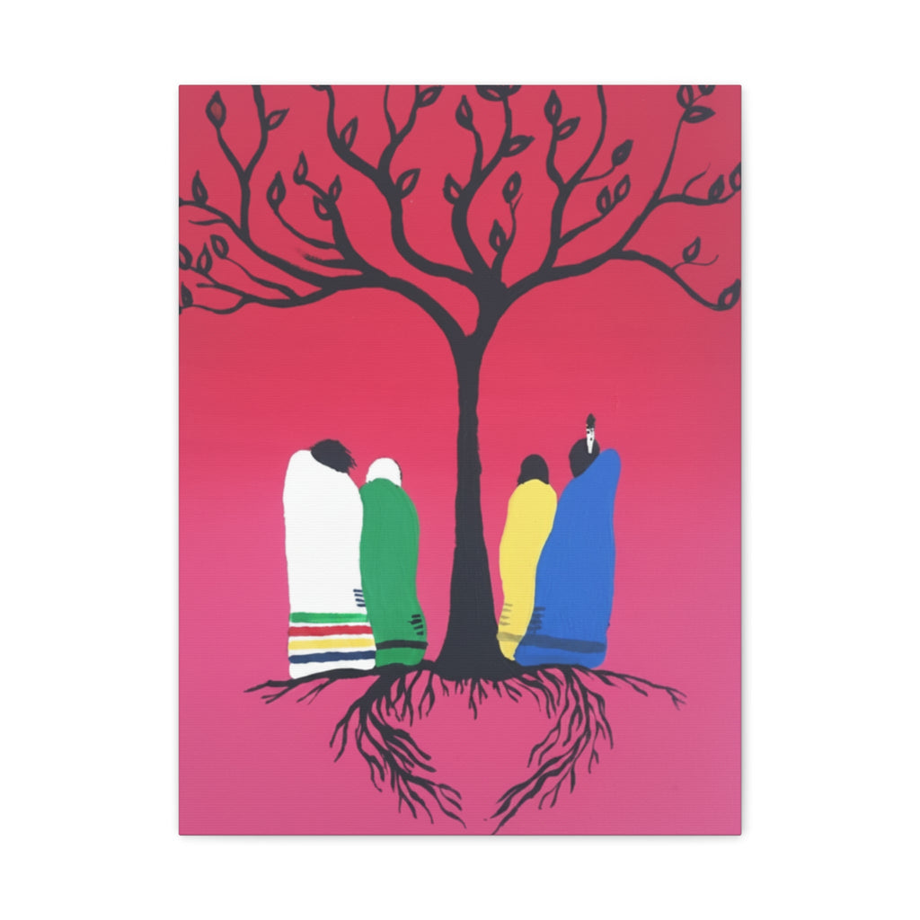 Limited Edition Family Tree Matte Canvas Art - Art by Seepengoose: The Plug Clothing Company