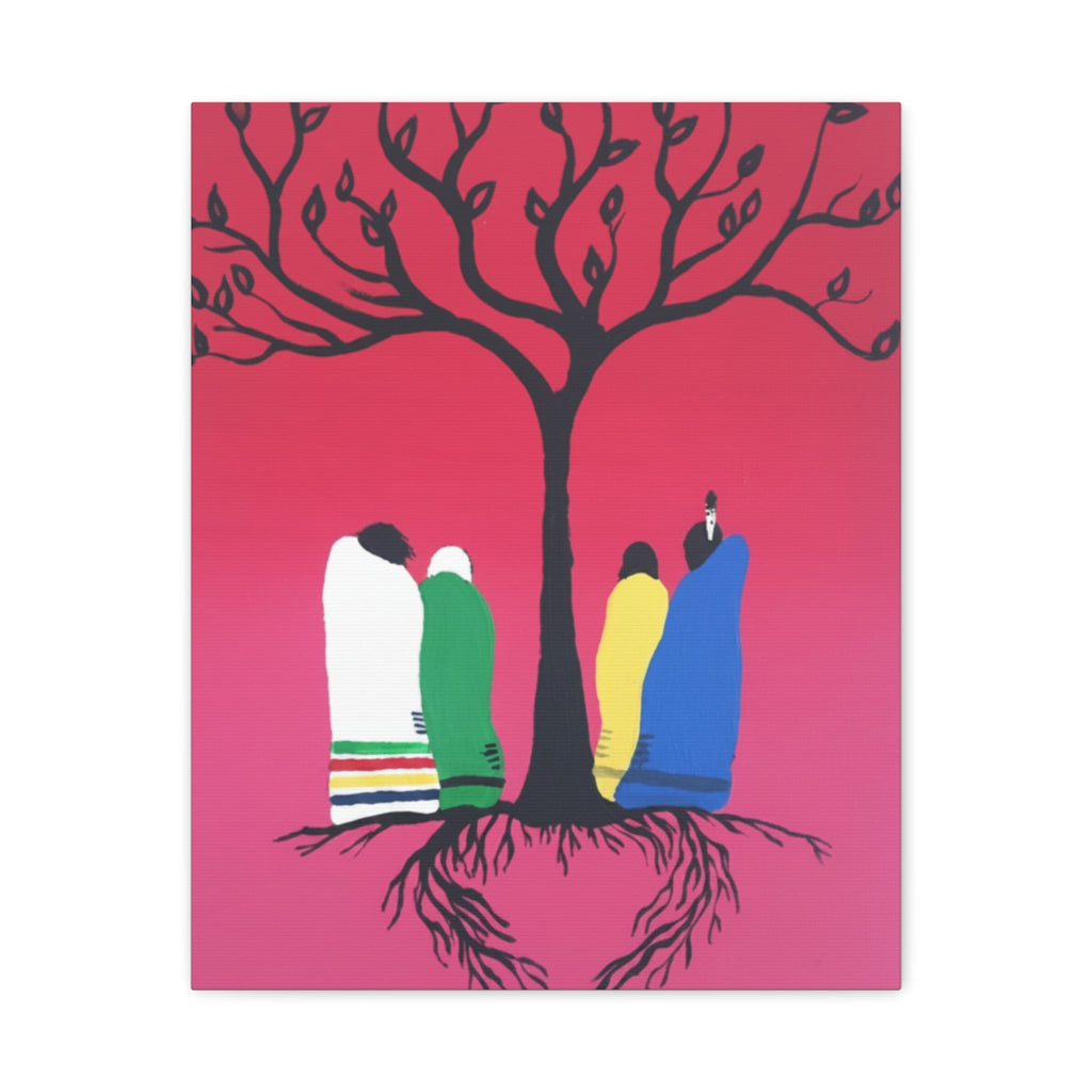 Limited Edition Family Tree Matte Canvas Art - Art by Seepengoose: The Plug Clothing Company