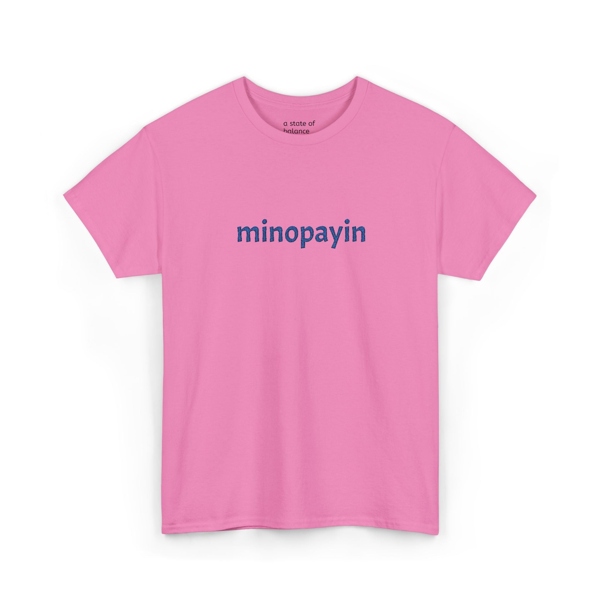 minopayin Cree Script Tee — Minimalist Retro Text Graphic T-Shirt - Art by Seepengoose: The Plug Clothing Company