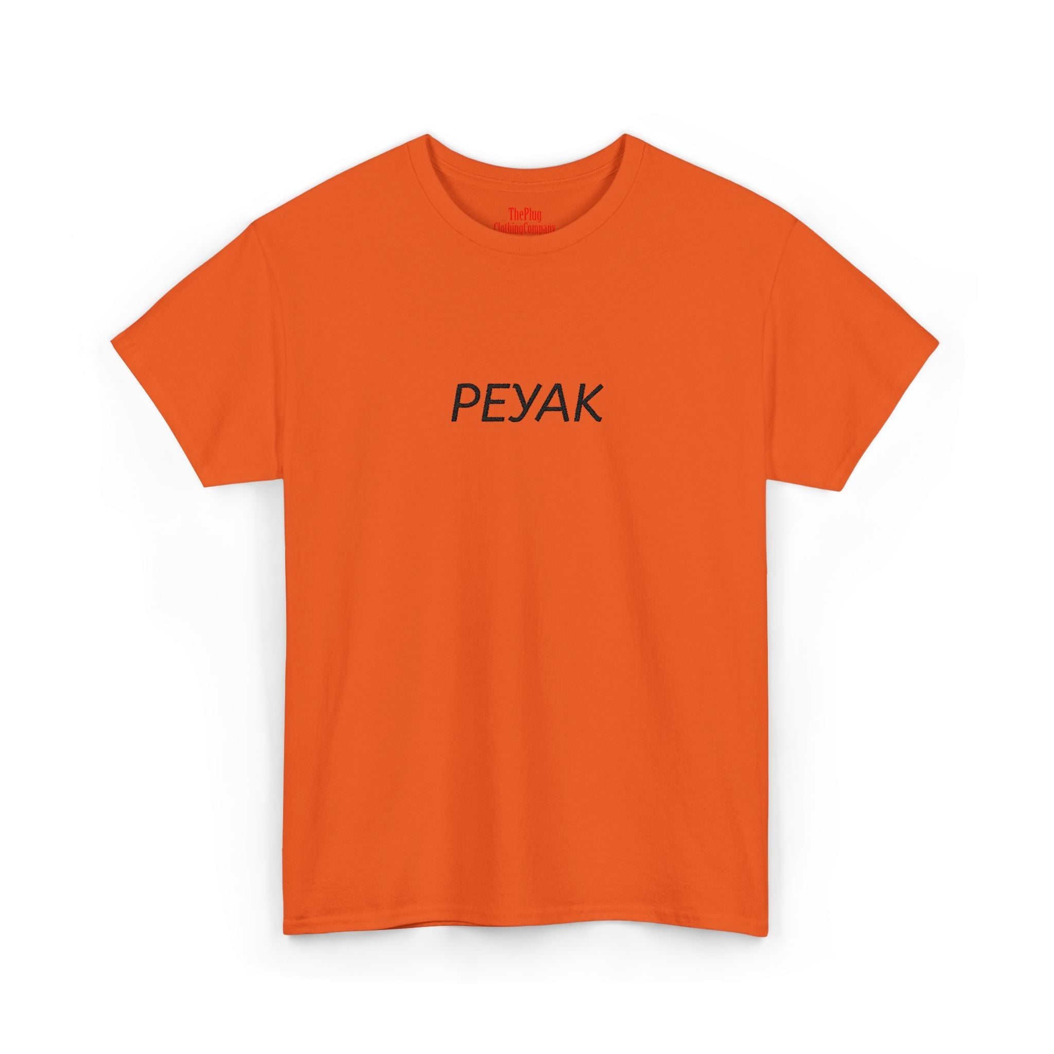 Peyak Minimalist Tee — 'Peyak' Cree Wordmark White T‑Shirt - Art by Seepengoose: The Plug Clothing Company