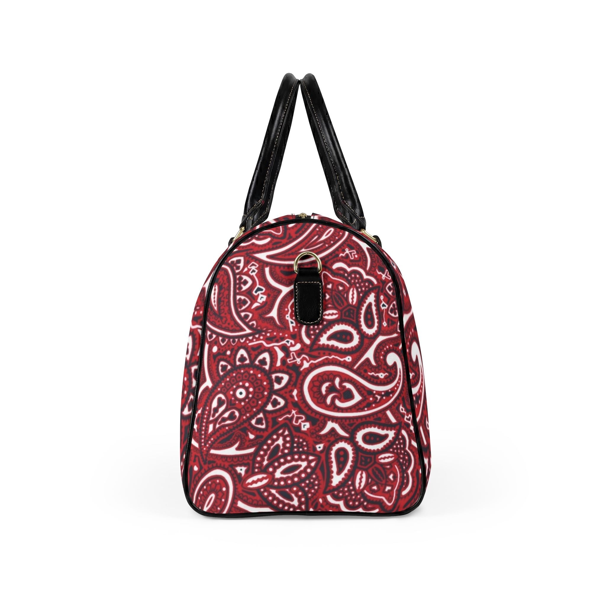 Red Bandana Duffle with ‘The Plug Clothing Co’ Accent - Art by Seepengoose: The Plug Clothing Company