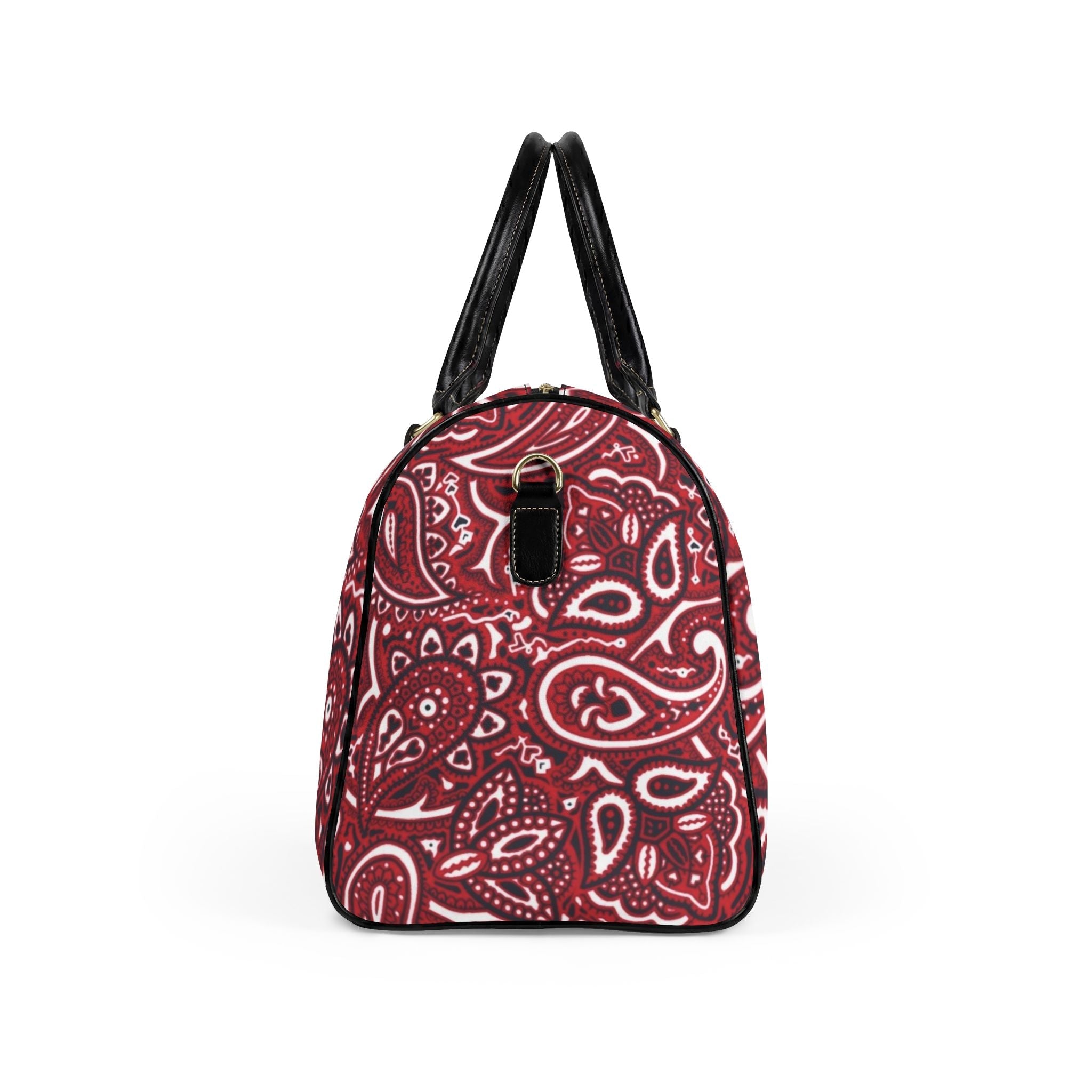 Red Bandana Duffle with ‘The Plug Clothing Co’ Accent - Art by Seepengoose: The Plug Clothing Company