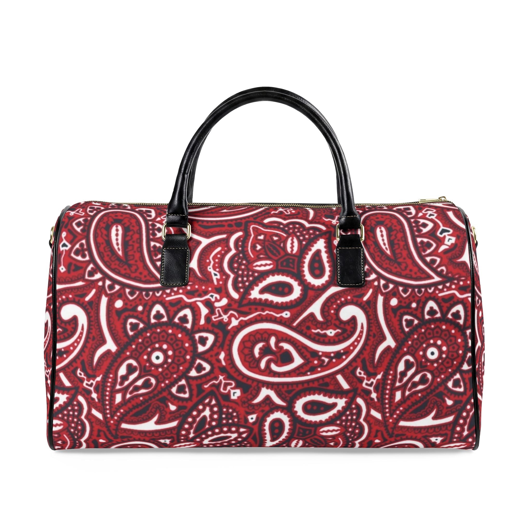 Red Bandana Duffle with ‘The Plug Clothing Co’ Accent - Art by Seepengoose: The Plug Clothing Company