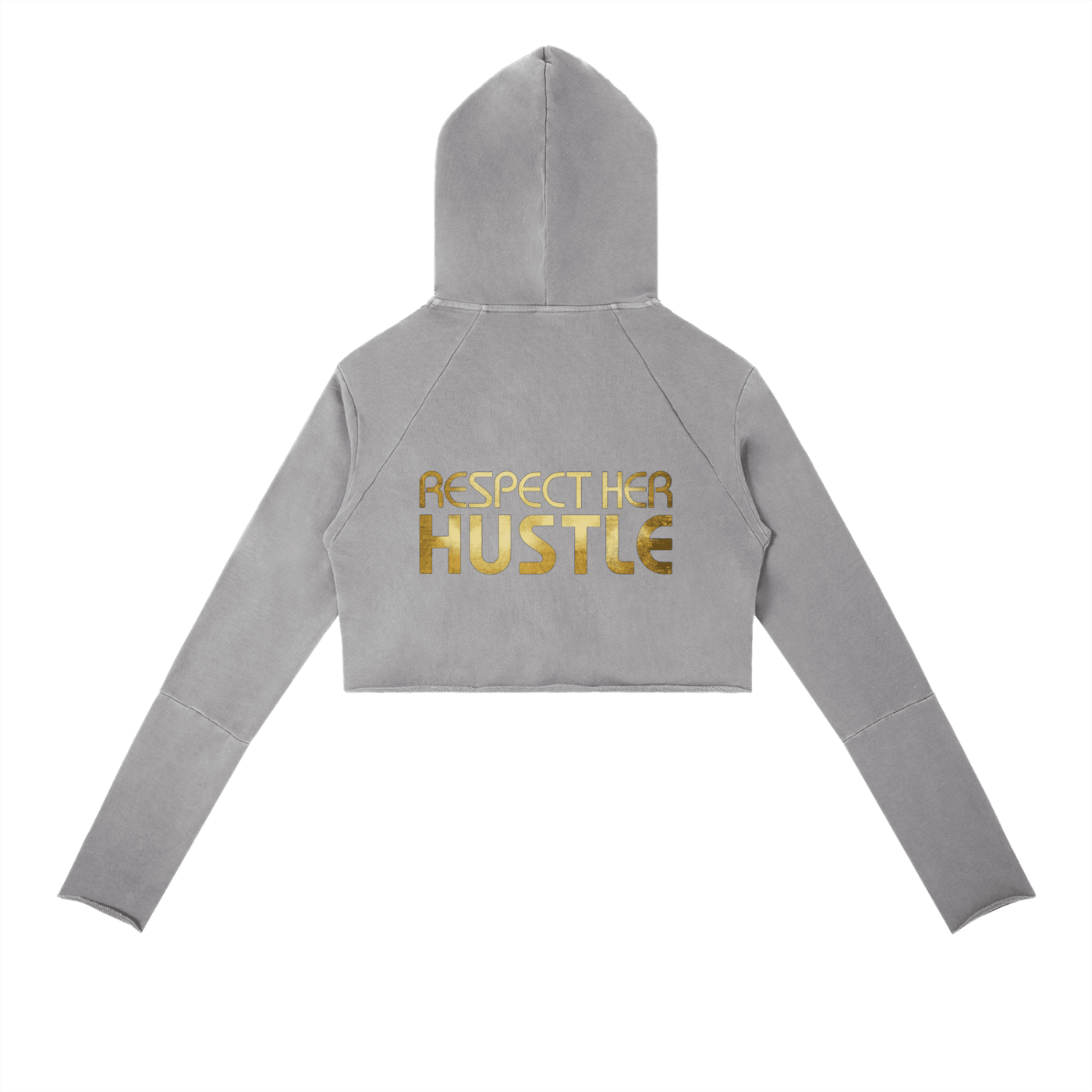Respect Her Hustle: Vintage Washed Raw Edge Hoodie - Art by Seepengoose: The Plug Clothing Company