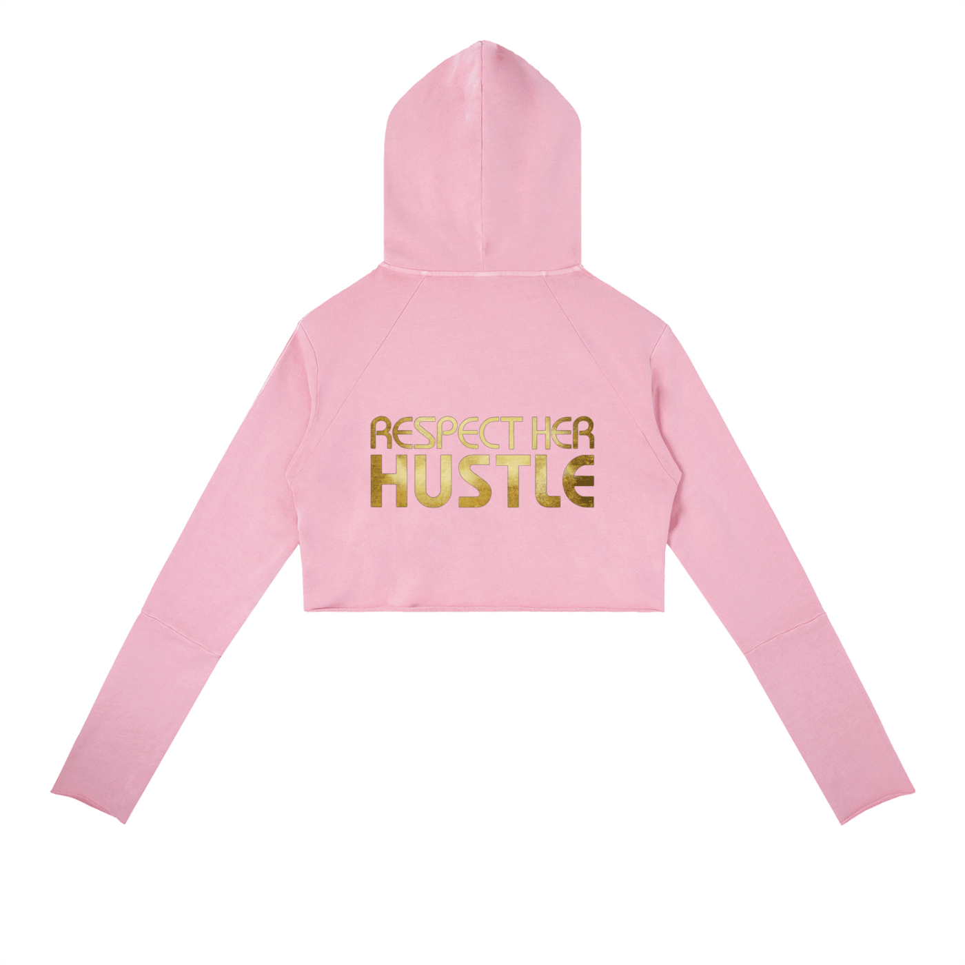 Respect Her Hustle: Vintage Washed Raw Edge Hoodie - Art by Seepengoose: The Plug Clothing Company