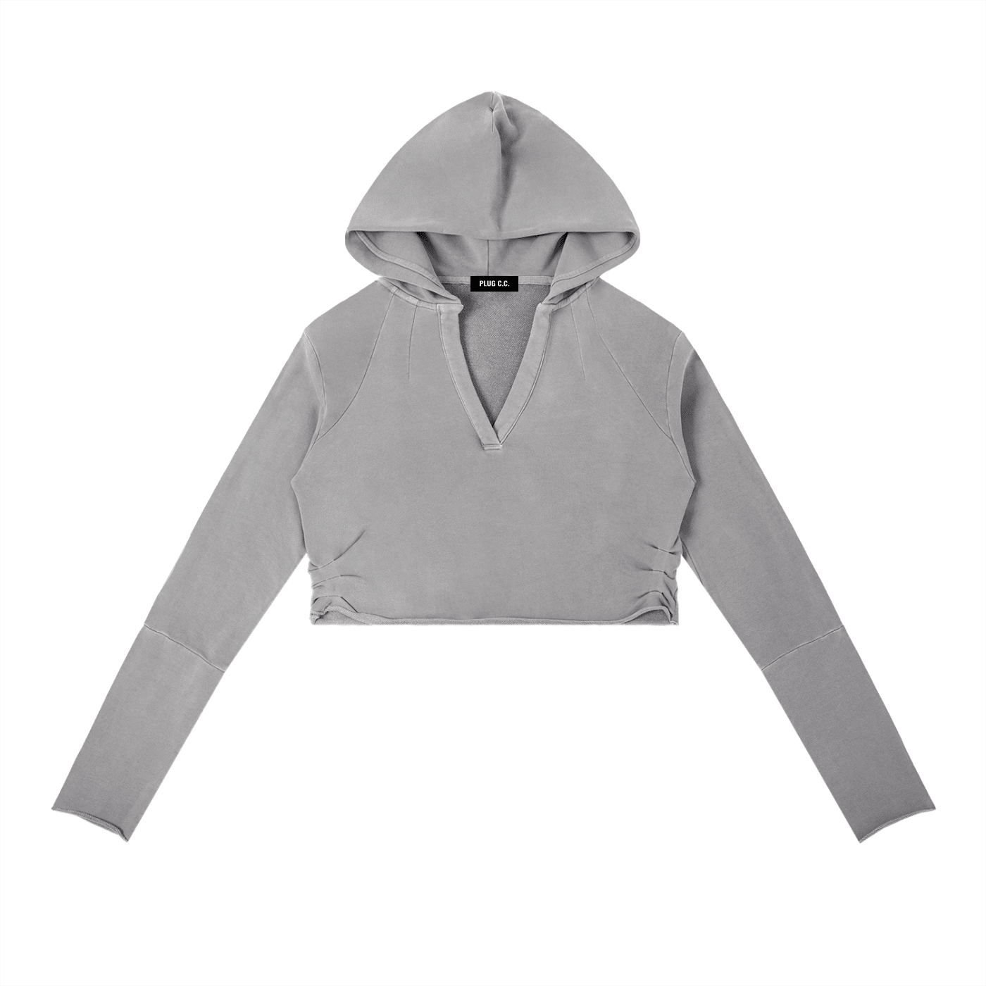 Respect Her Hustle: Vintage Washed Raw Edge Hoodie - Art by Seepengoose: The Plug Clothing Company