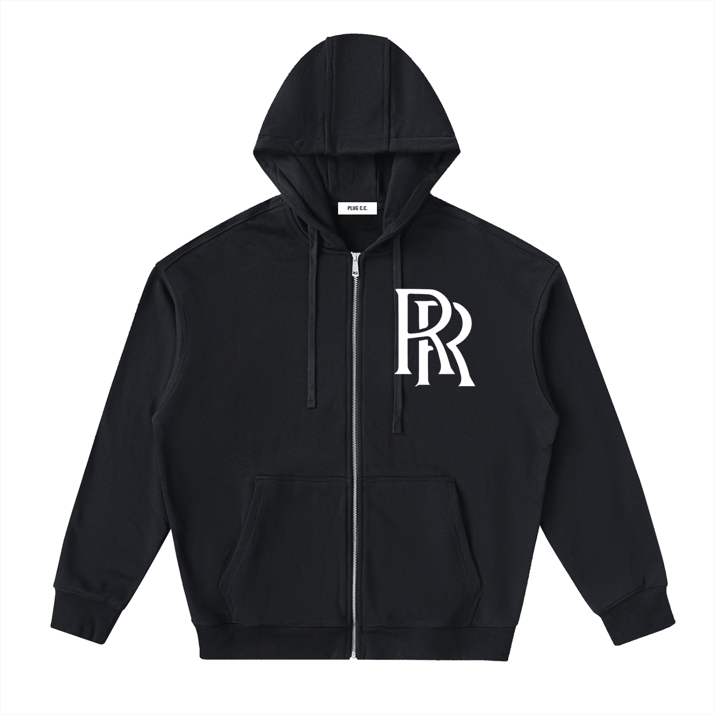 Rolls Royce Double R Drop-Shoulder Zip Up Hoodie - Art by Seepengoose: The Plug Clothing Company