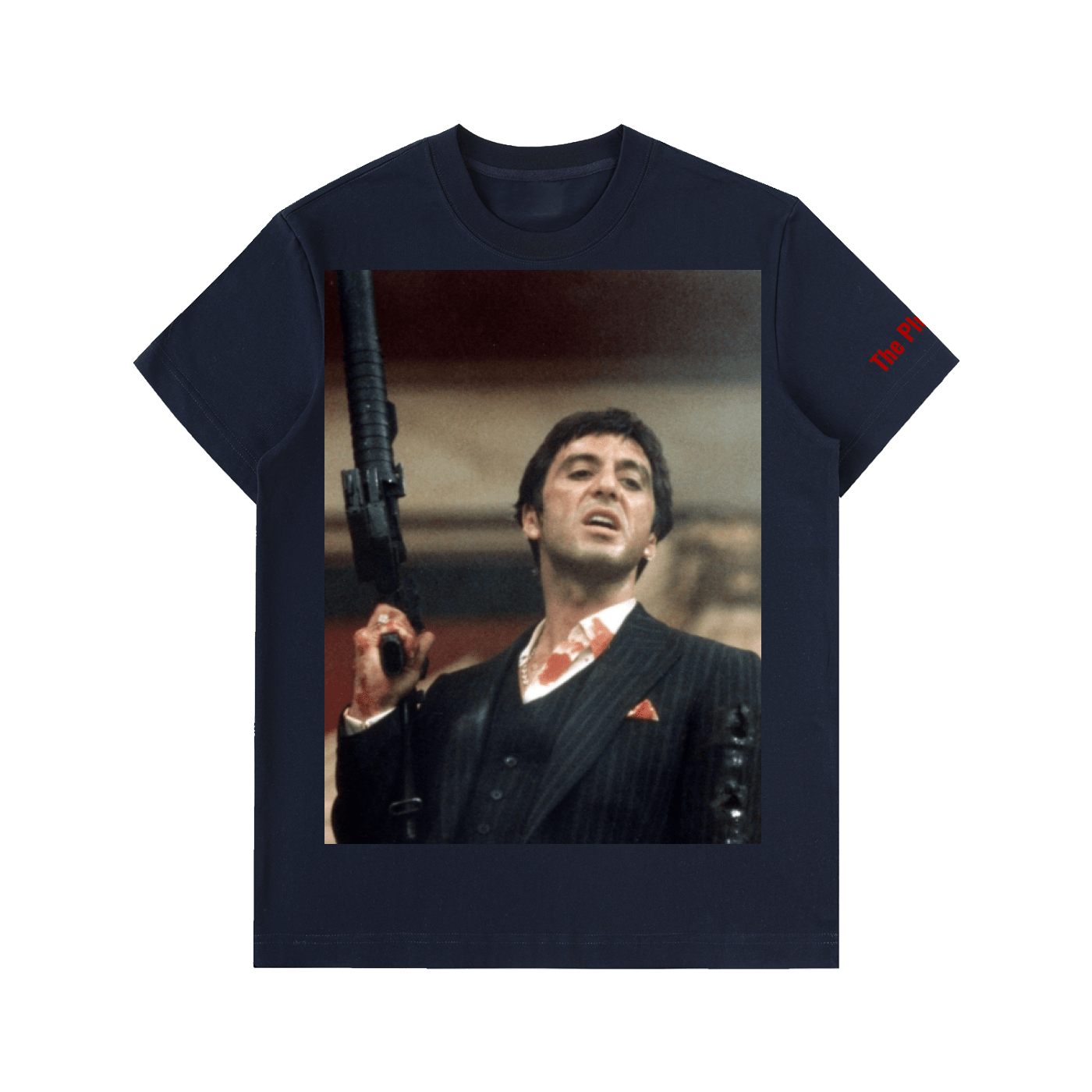 Scarface: Last Shootout Heavyweight Cotton T-Shirt - Art by Seepengoose: The Plug Clothing Company