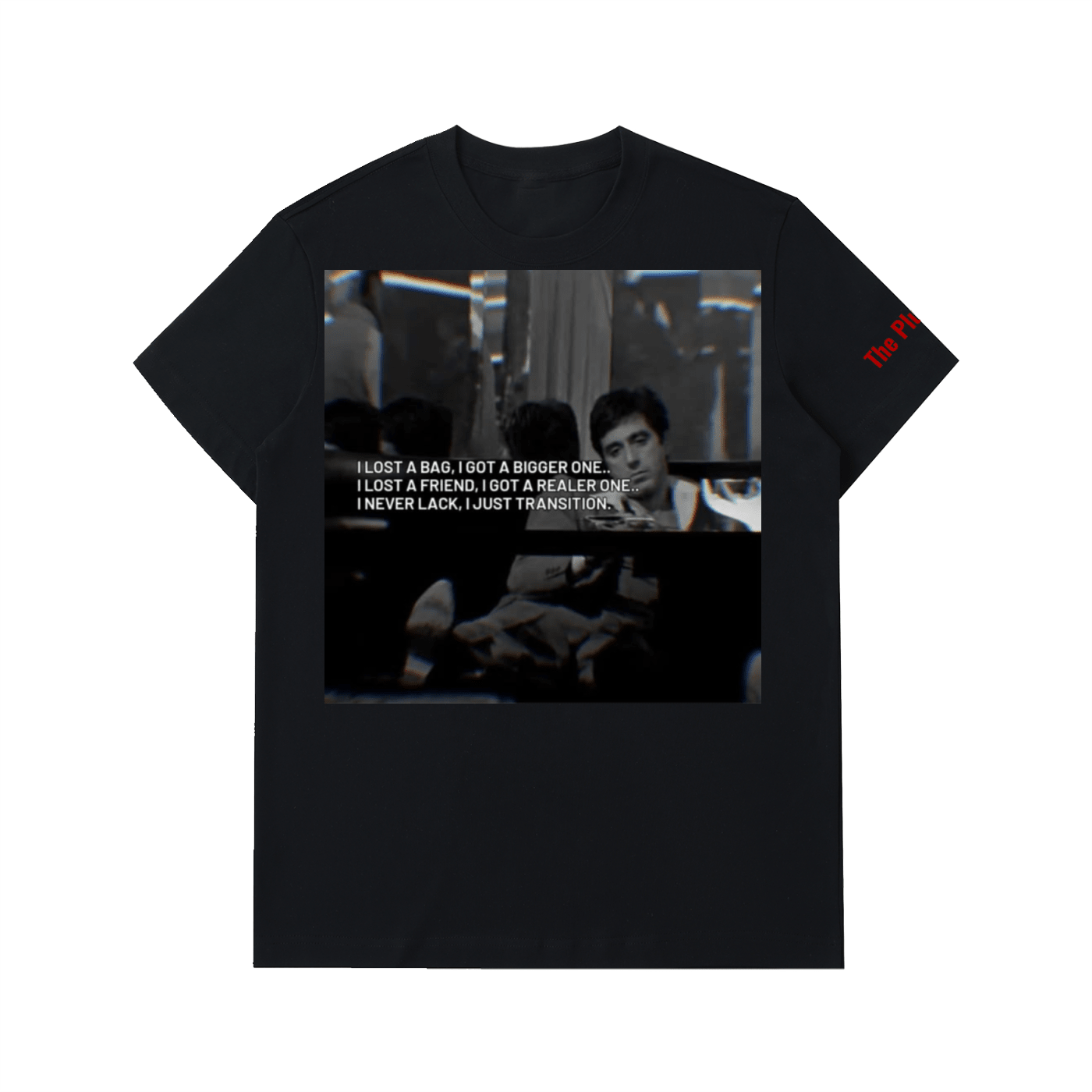 Scarface: Lost a Bag Heavyweight Cotton T-Shirt - Art by Seepengoose: The Plug Clothing Company