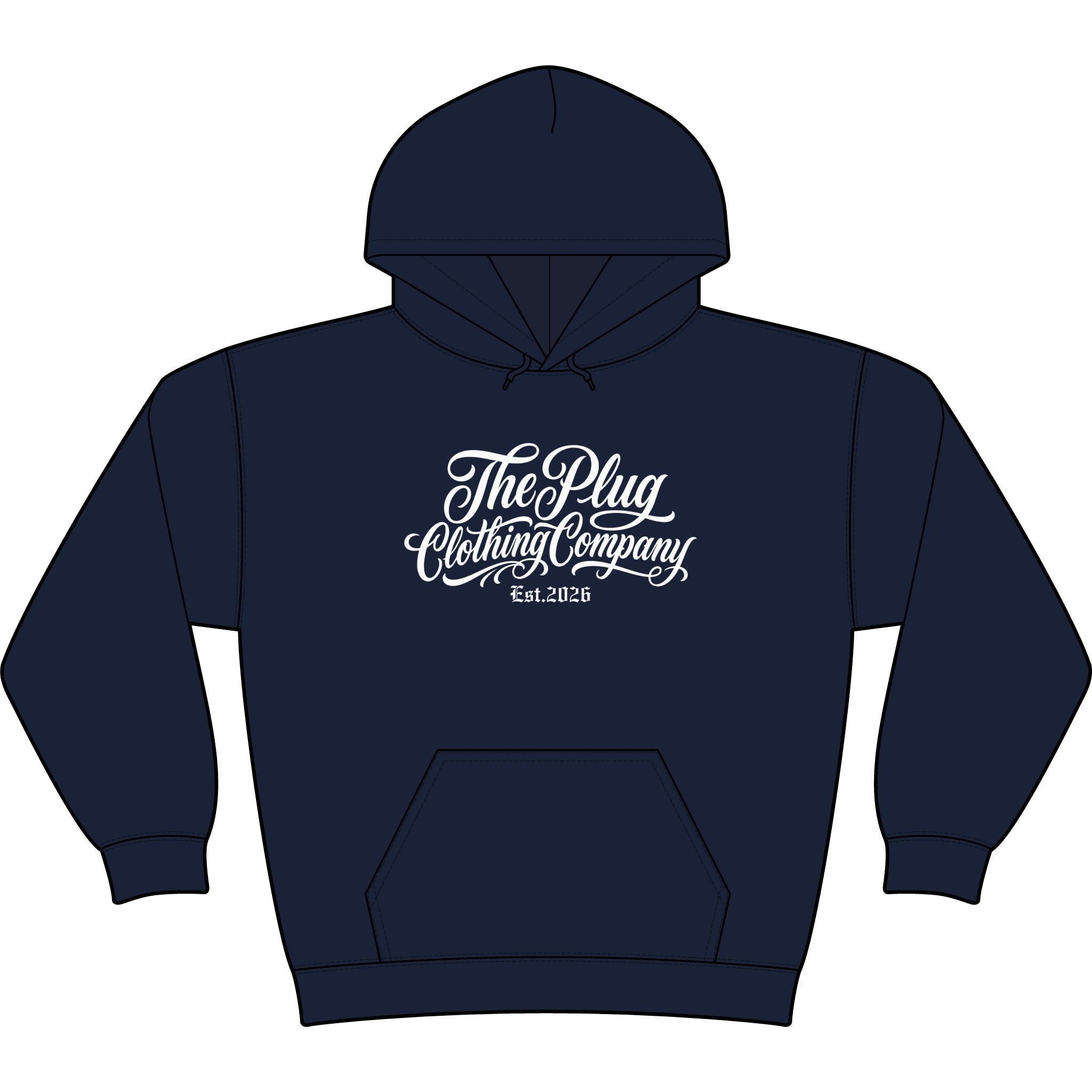 Script Logo Tech Fleece Hoodie | The Plug Clothing Co. - Art by Seepengoose: The Plug Clothing Company
