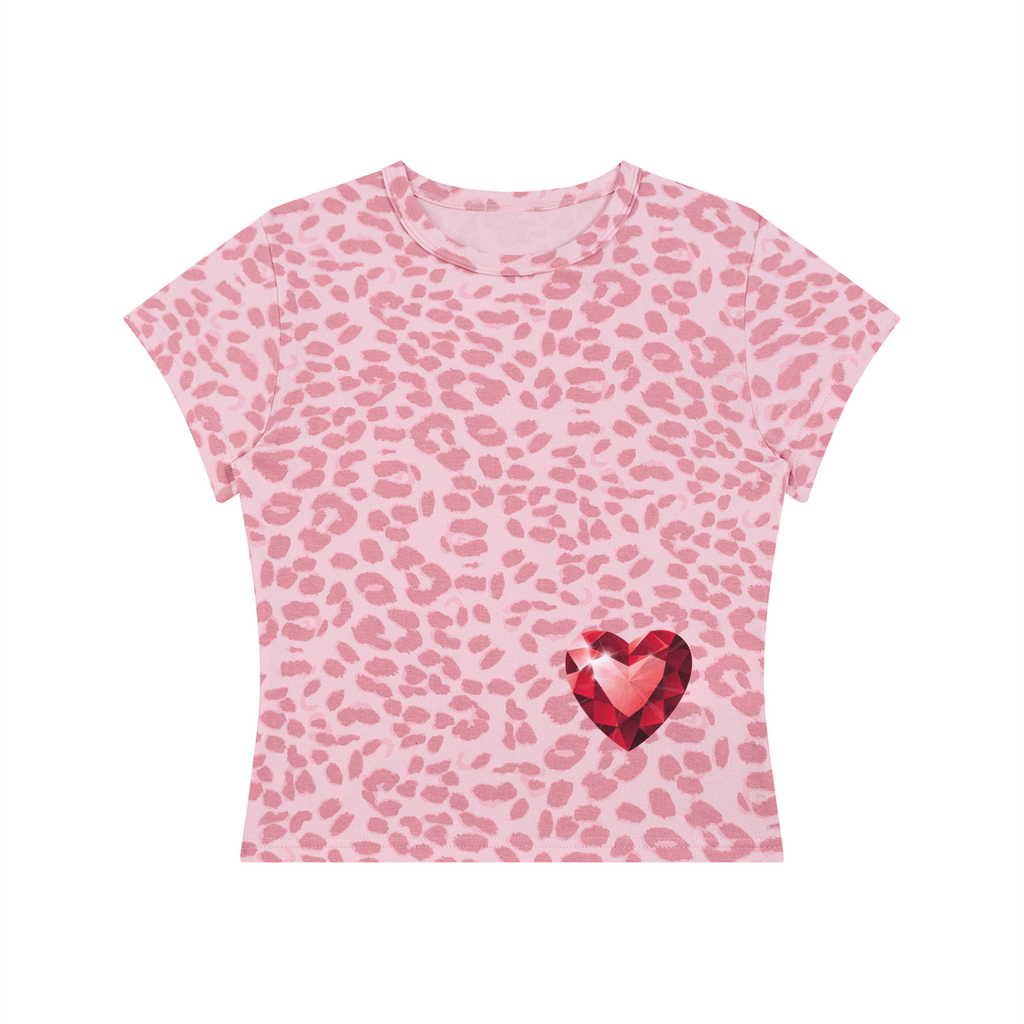 She's the Plug Leopard Print Crop T-Shirt - Art by Seepengoose: The Plug Clothing Company