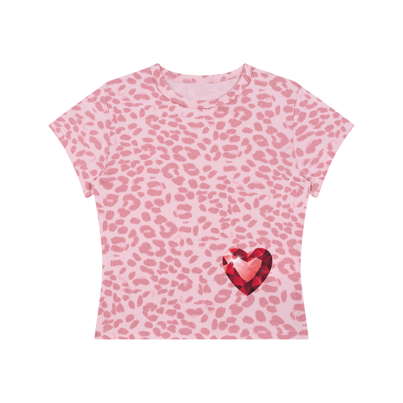 She's the Plug Leopard Print Crop T-Shirt - Art by Seepengoose: The Plug Clothing Company
