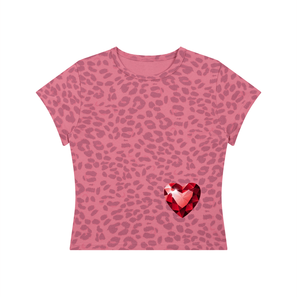 She's the Plug Leopard Print Crop T-Shirt - Art by Seepengoose: The Plug Clothing Company