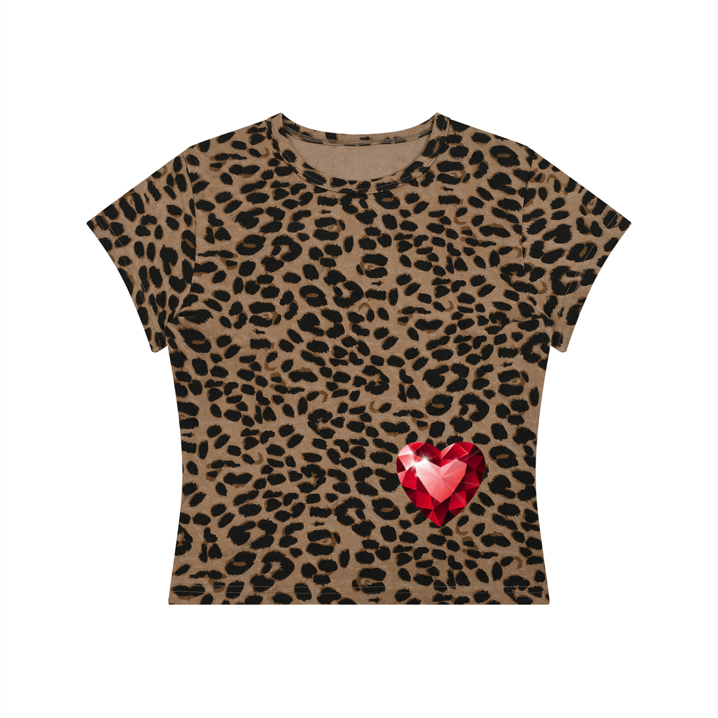 She's the Plug Leopard Print Crop T-Shirt - Art by Seepengoose: The Plug Clothing Company
