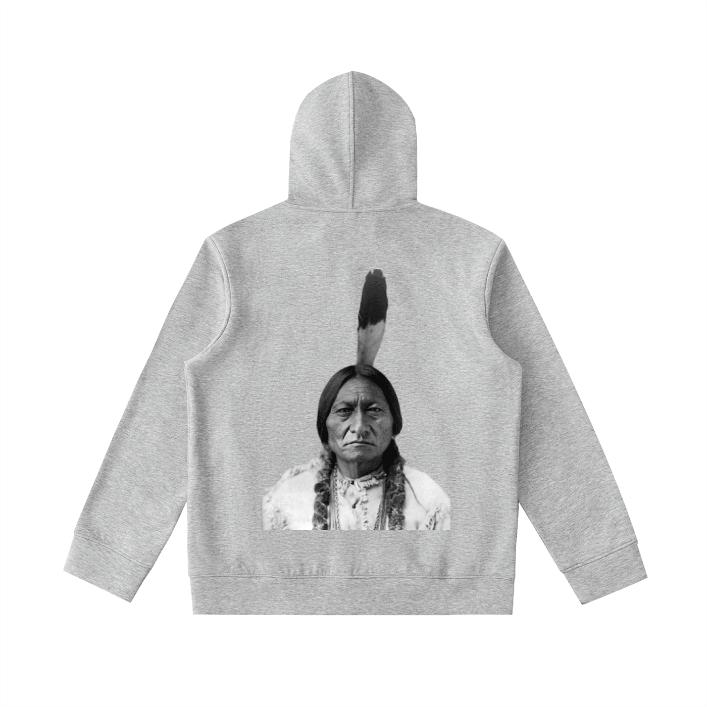 Sittinbull & Medicine wheel: Essential Heavyweight High Neck Zip-Up Hoodie - Art by Seepengoose: The Plug Clothing Company