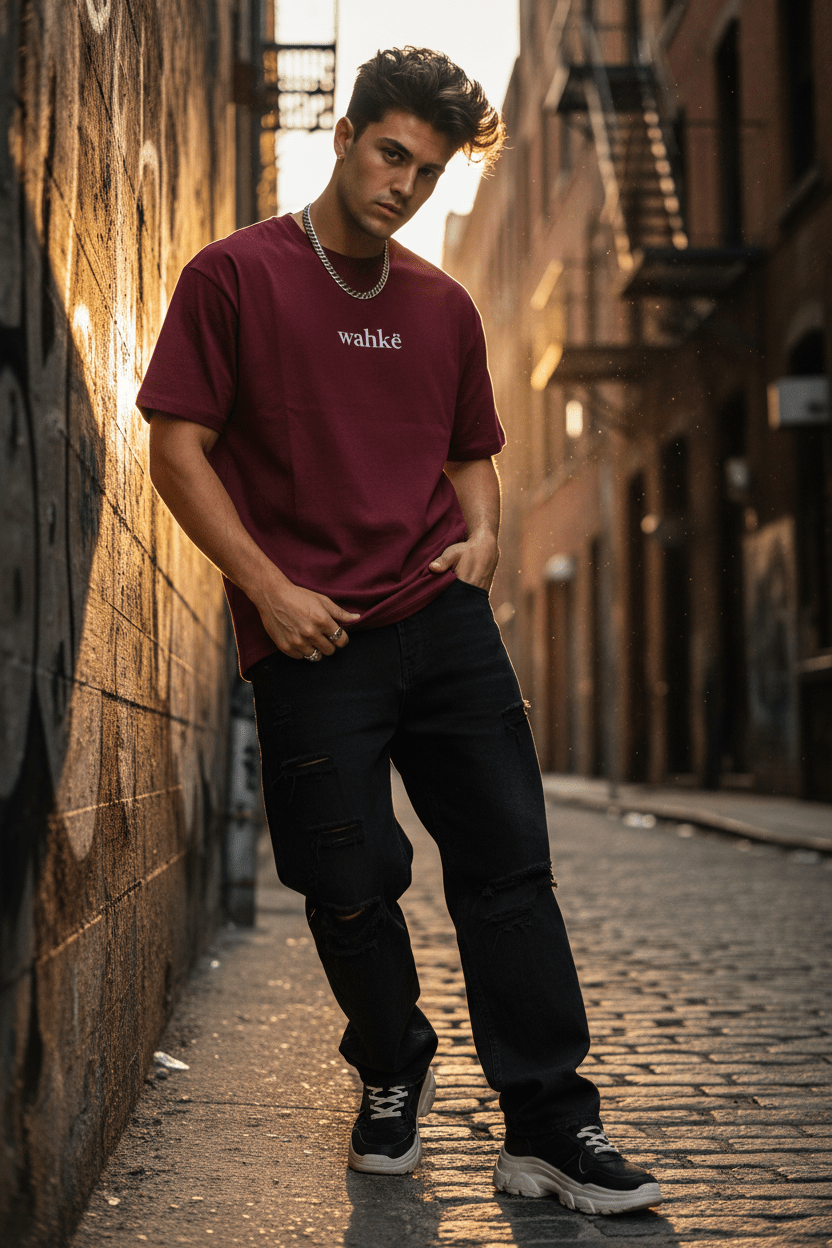 T-Shirt — "wahkê" Script Tee - Art by Seepengoose: The Plug Clothing Company
