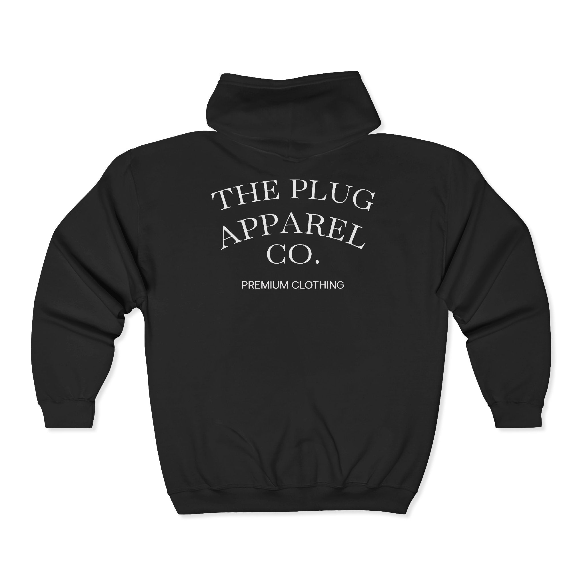 The Plug Apparel Co. Full-Zip Hoodie — Premium Streetwear Zip-Up - Art by Seepengoose: The Plug Clothing Company