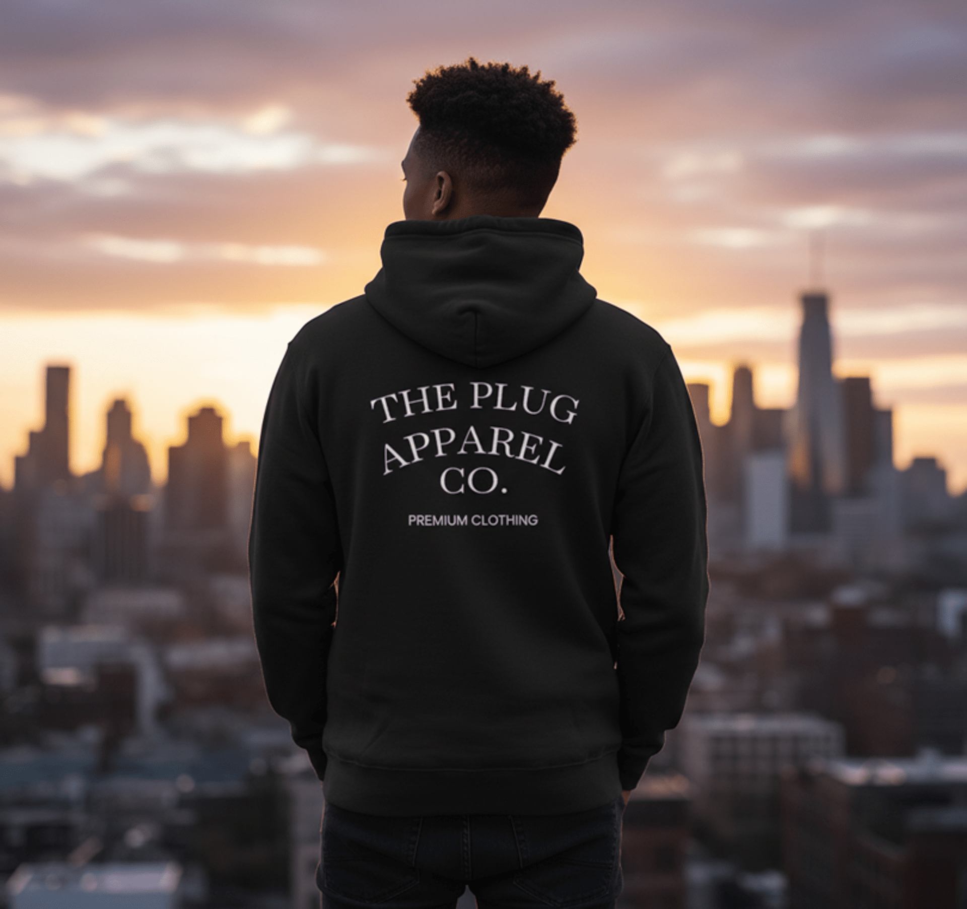 The Plug Apparel Co. Full-Zip Hoodie — Premium Streetwear Zip-Up - Art by Seepengoose: The Plug Clothing Company