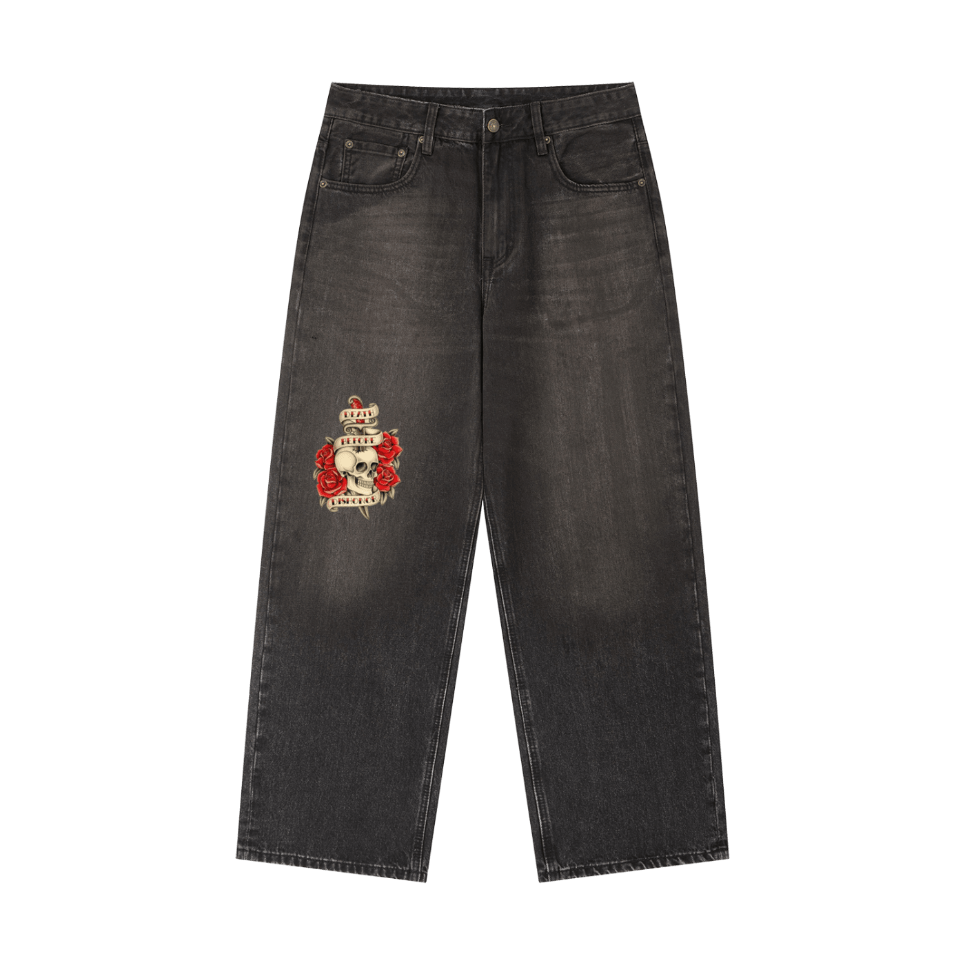 The Plug C.C: Vintage Wash Denim Jeans - Art by Seepengoose: The Plug Clothing Company