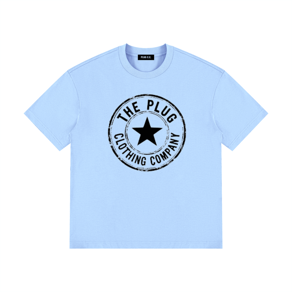 The Plug Clothing Co. Drop Shoulder Cotton T-Shirt - Art by Seepengoose: The Plug Clothing Company